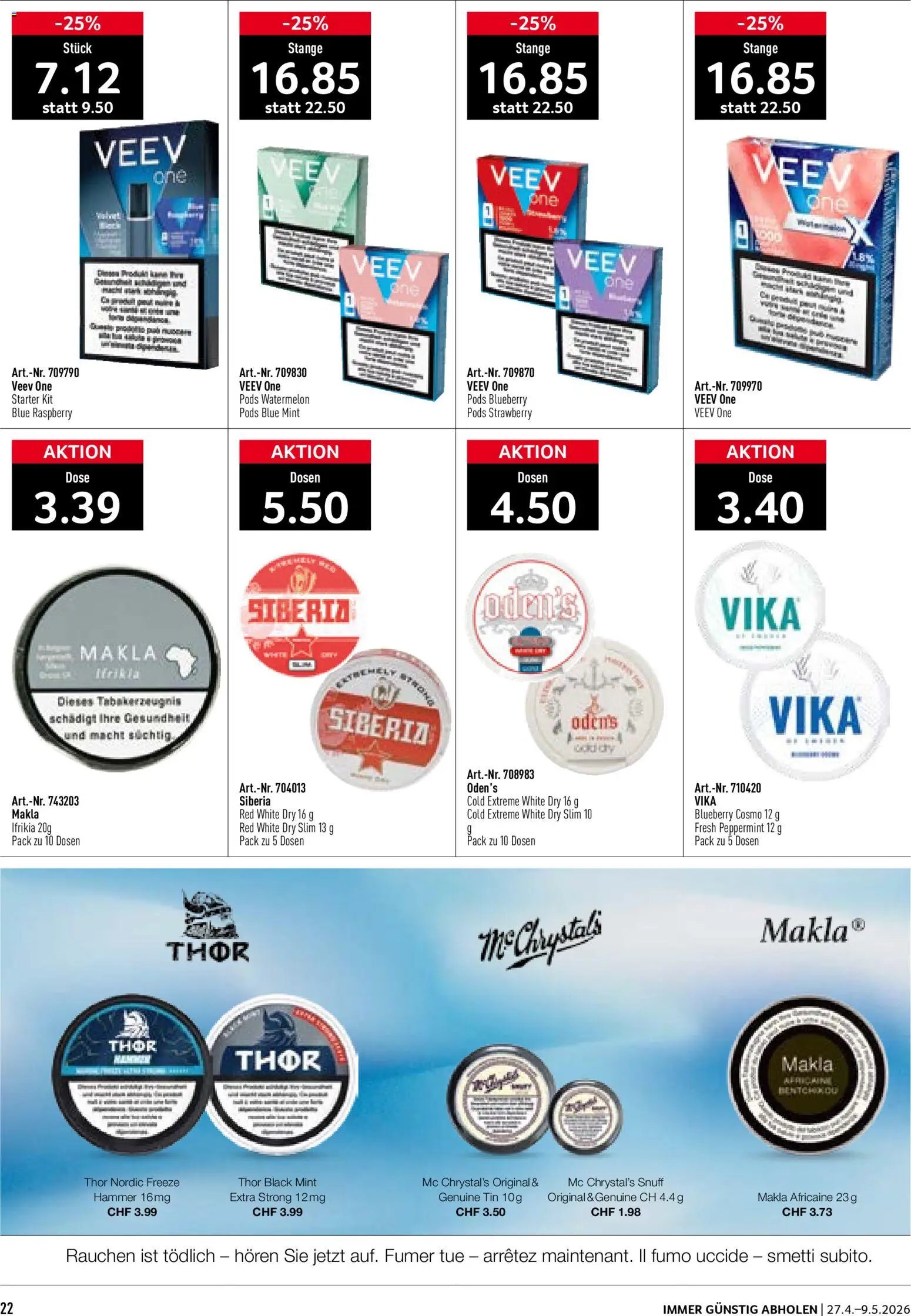 Prodega aktionen Kiosk (2026-04-27 - 2026-05-09)