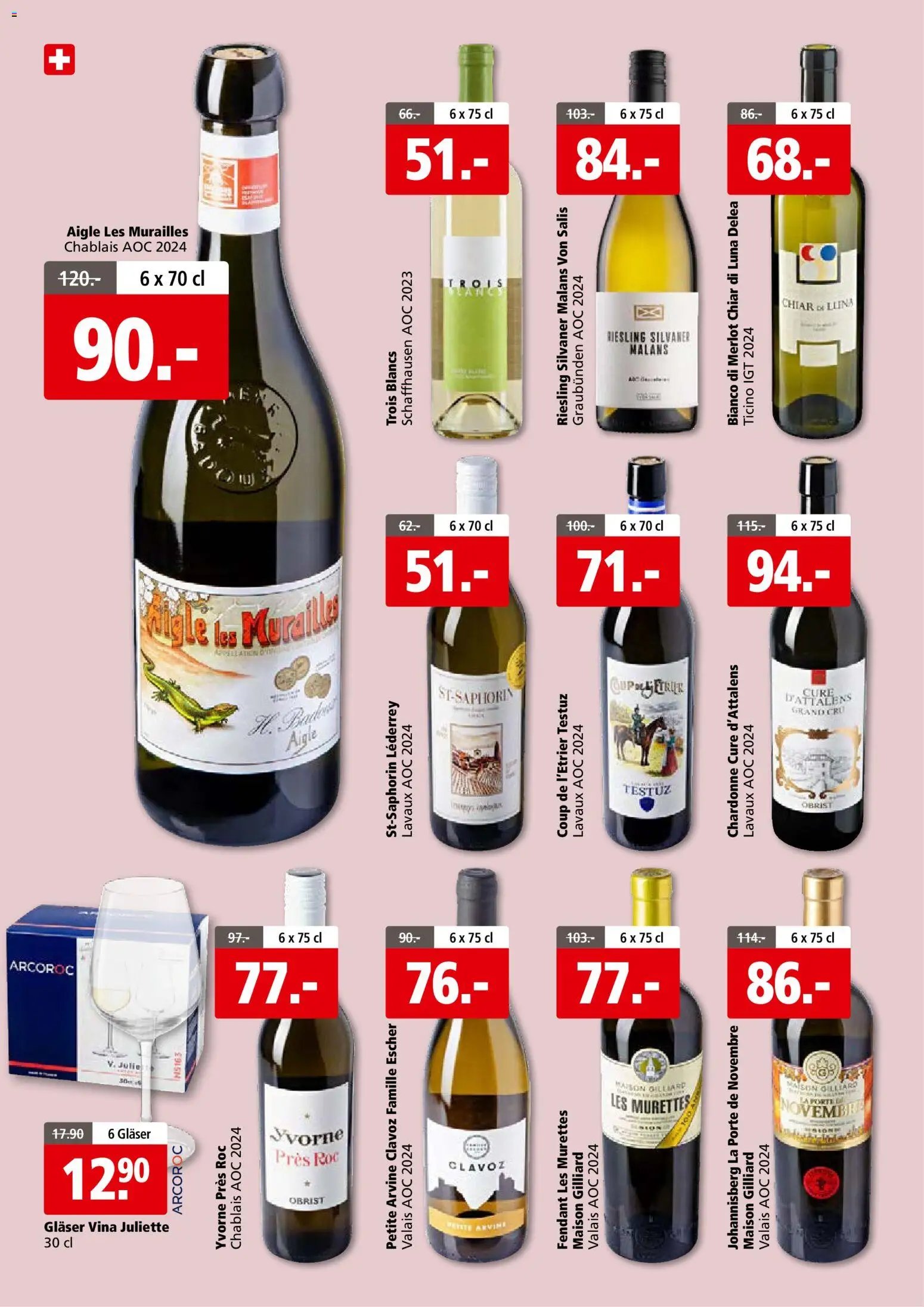 Aligro aktionen Wein Schlieren, Gossau SG, Frauenfeld, Rapperswil-Jona, Sargans, Bern (2026-05-25 - 2026-06-06)
