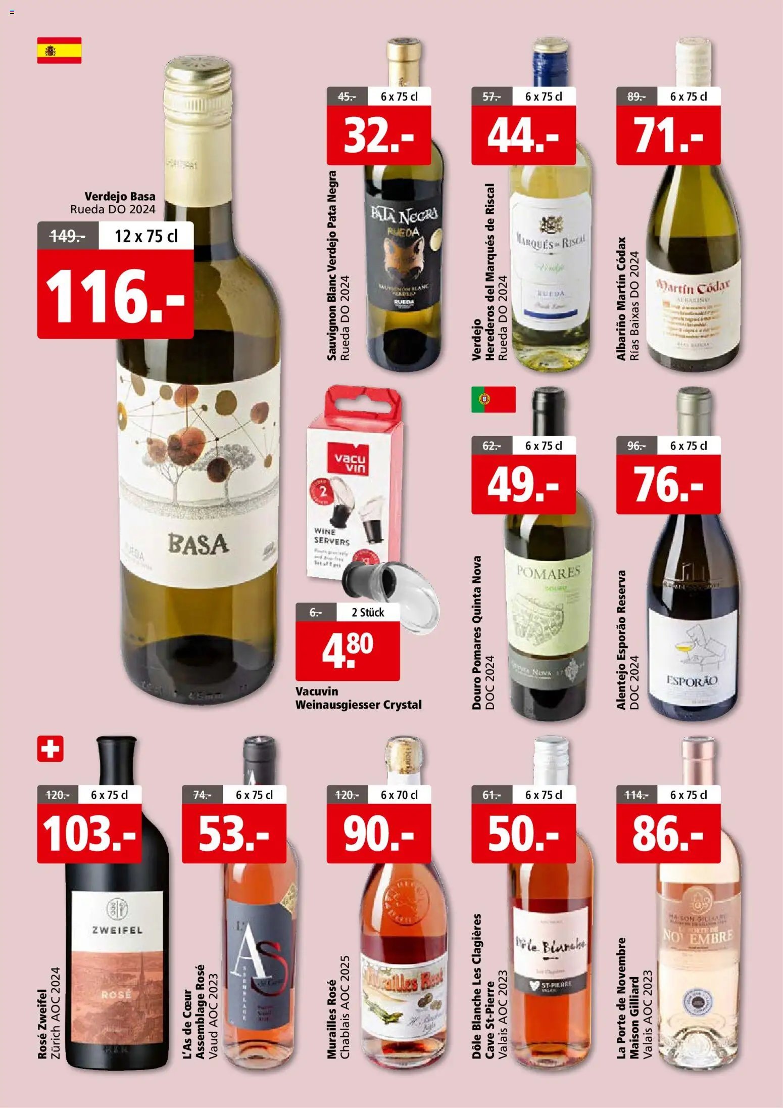 Aligro aktionen Wein Schlieren, Gossau SG, Frauenfeld, Rapperswil-Jona, Sargans, Bern (2026-05-25 - 2026-06-06)