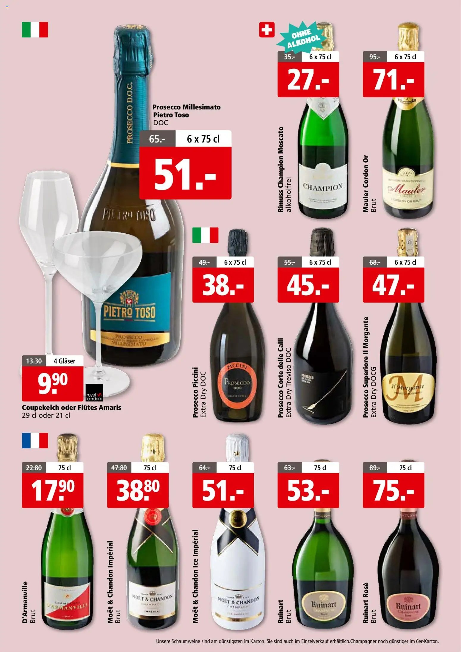 Aligro aktionen Wein Schlieren, Gossau SG, Frauenfeld, Rapperswil-Jona, Sargans, Bern (2026-05-25 - 2026-06-06)