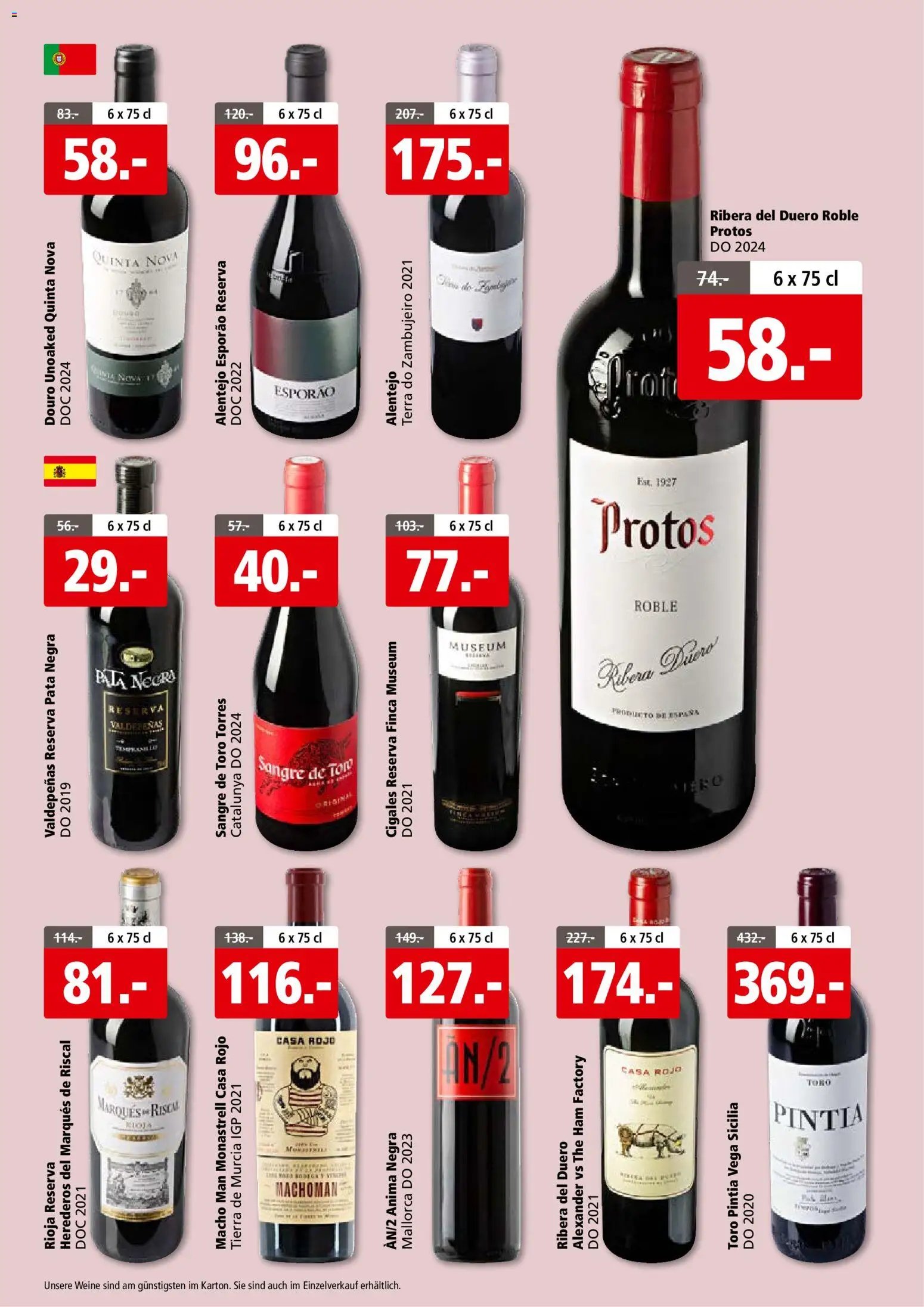 Aligro aktionen Wein Schlieren, Gossau SG, Frauenfeld, Rapperswil-Jona, Sargans, Bern (2026-05-25 - 2026-06-06)