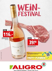 Aligro aktionen Wein Schlieren, Gossau SG, Frauenfeld, Rapperswil-Jona, Sargans, Bern (2026-05-25 - 2026-06-06)