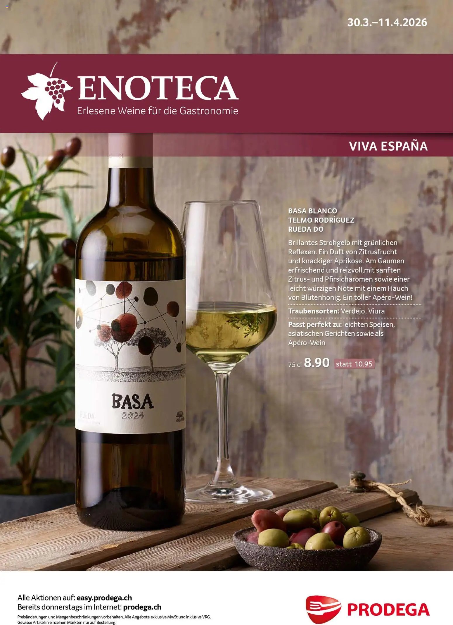 Prodega aktionen Enoteca (2026-03-30 - 2026-04-11) | 1
