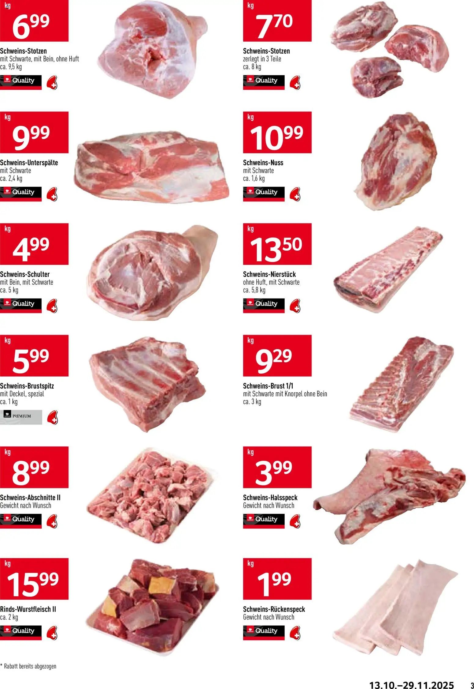 Prodega Aktionen Trockenfleisch-Produktion (2025-10-13 - 2025-11-29)