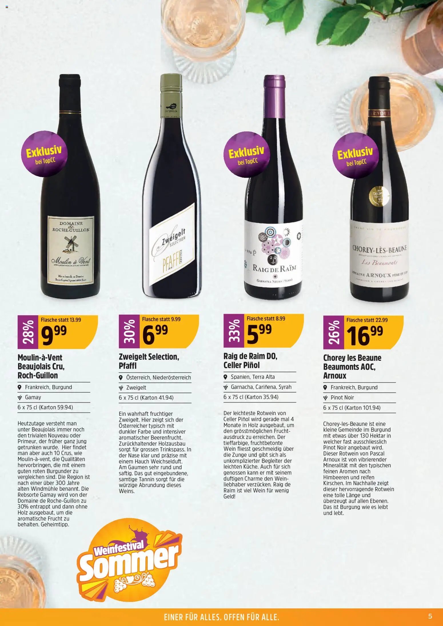 TopCC aktionen Sommer Weinfestival
