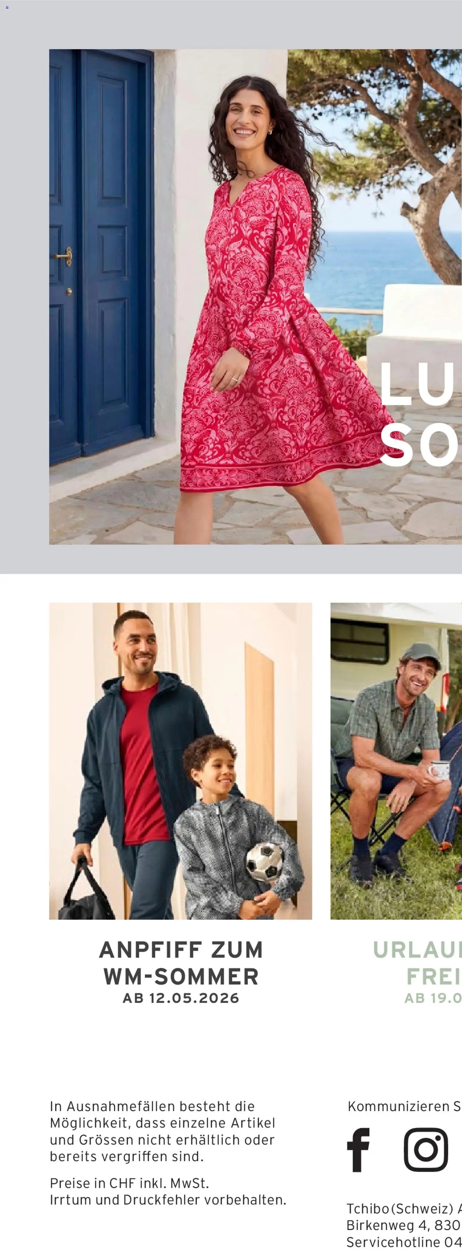 Tchibo aktionen Reisen leicht gemacht (2026-04-28 - 2026-05-11)