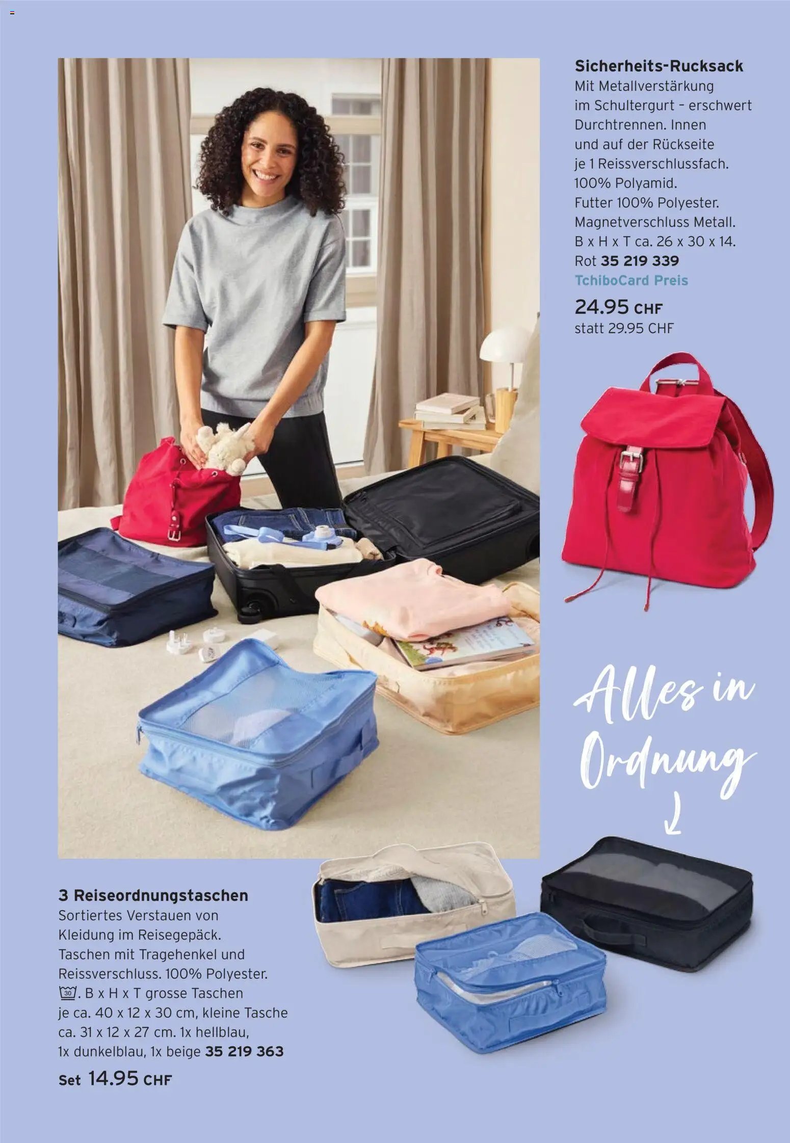 Tchibo aktionen Reisen leicht gemacht (2026-04-28 - 2026-05-11)