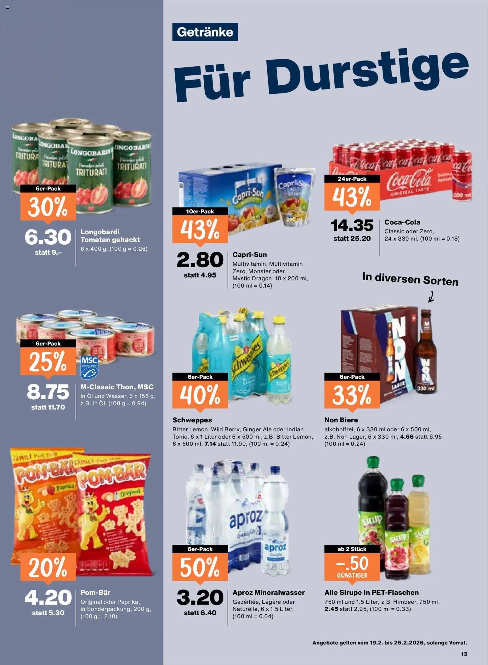 Migros Aktionen (2026-02-19 - 2026-02-25)