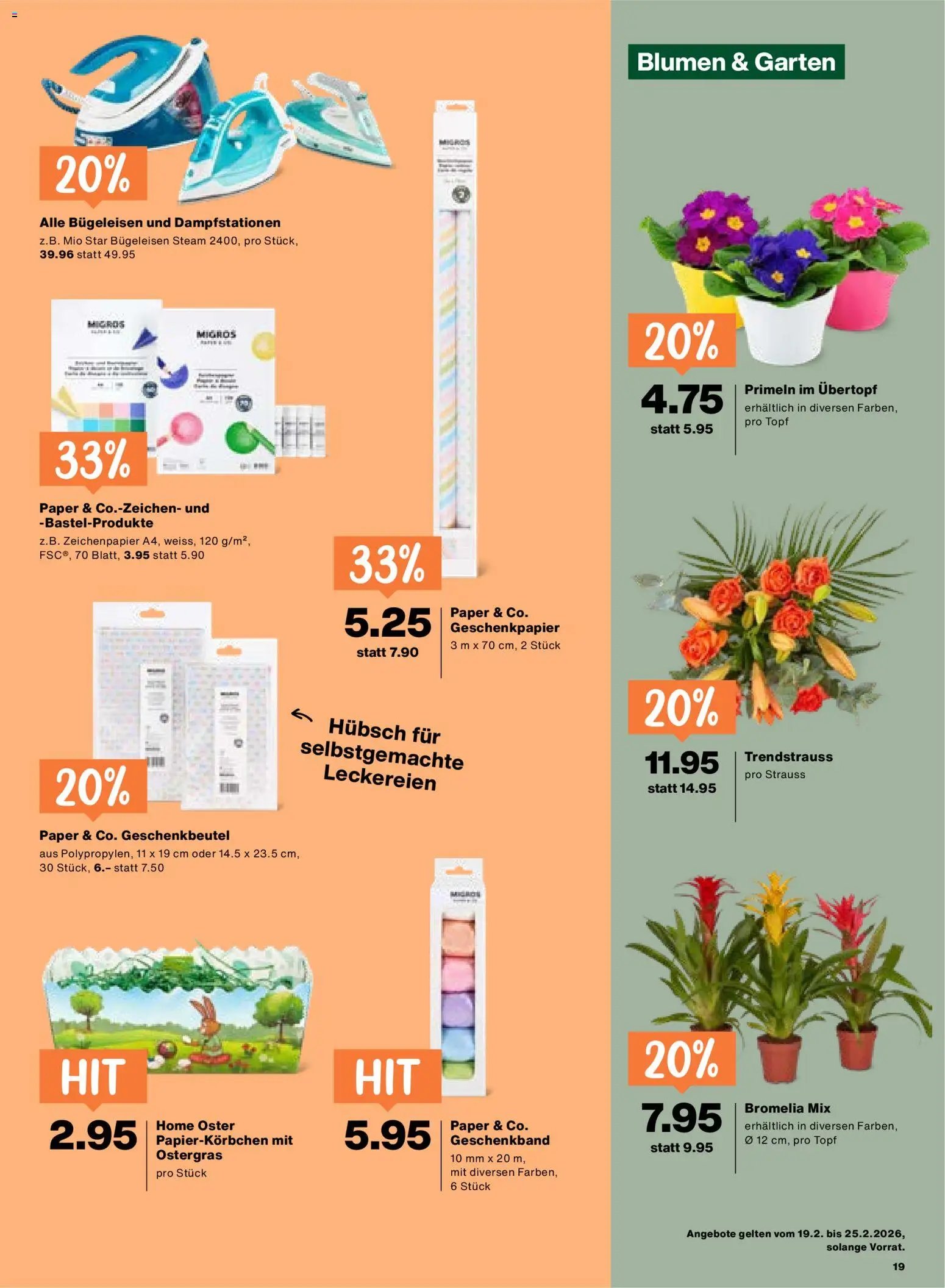 Migros Aktionen (2026-02-19 - 2026-02-25)