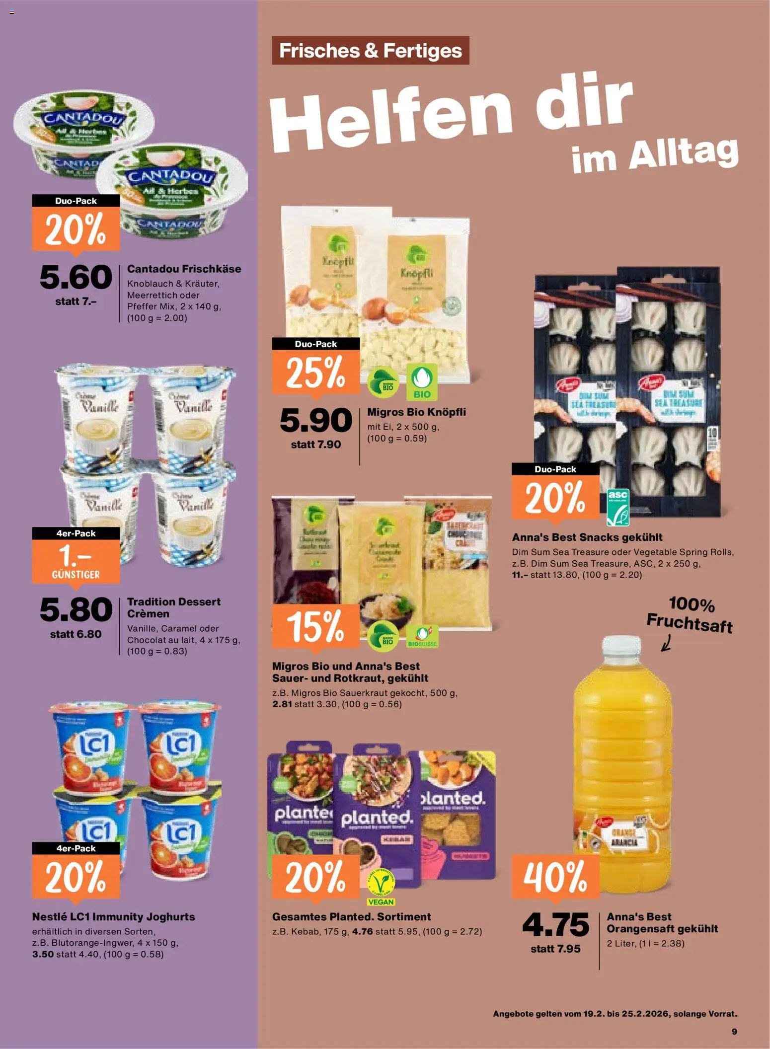 Migros Aktionen (2026-02-19 - 2026-02-25)