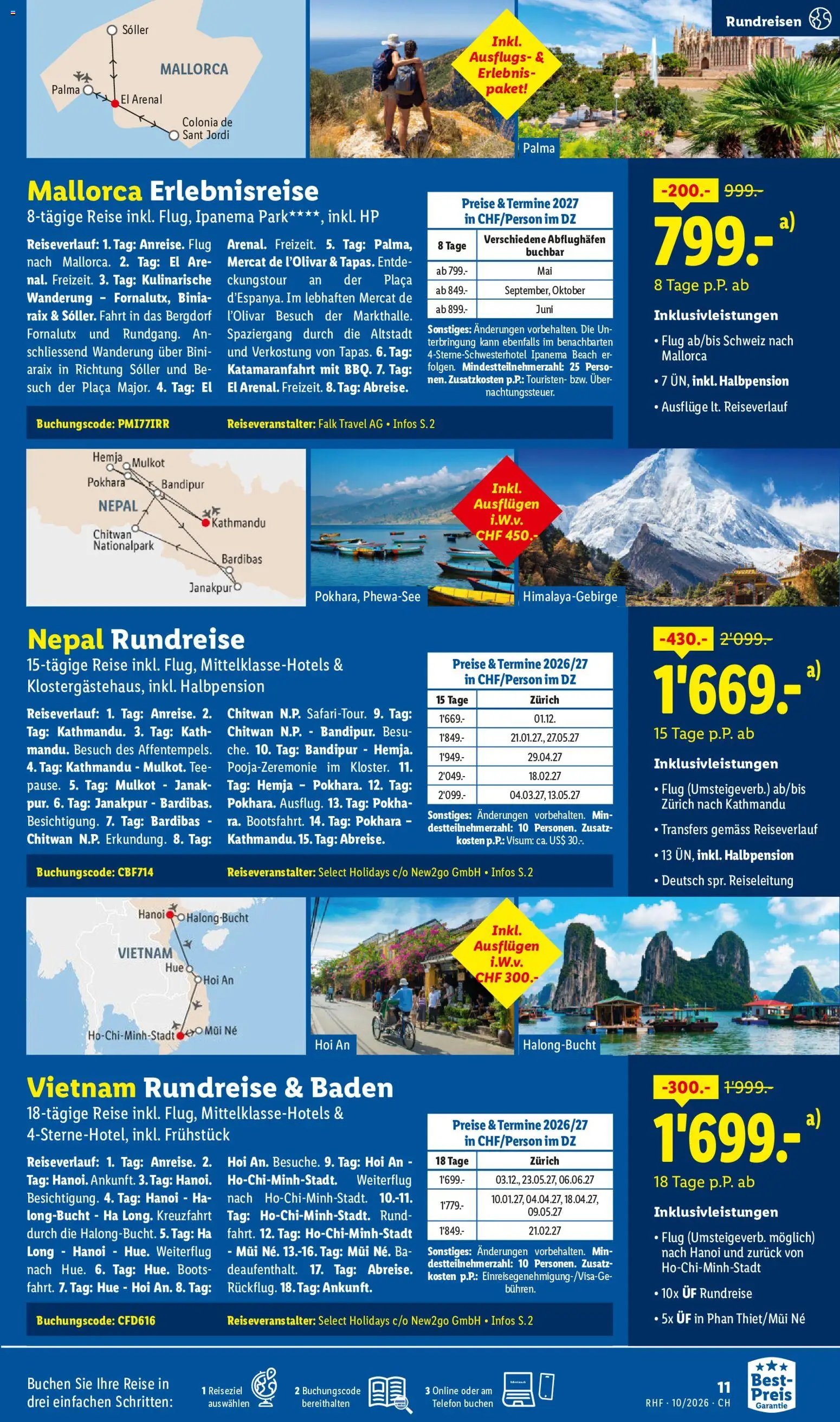 Lidl aktionen Reise-Highlights