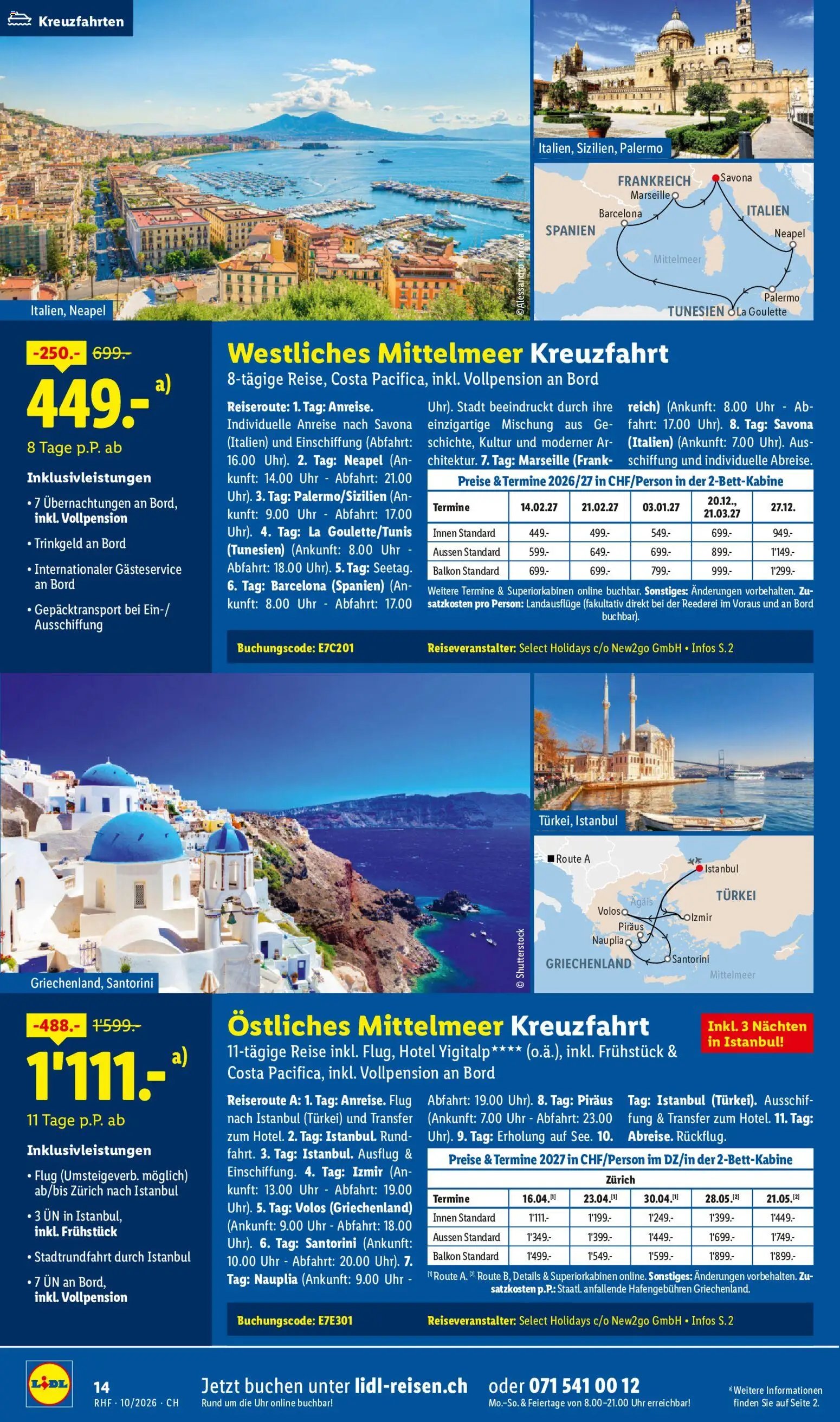 Lidl aktionen Reise-Highlights