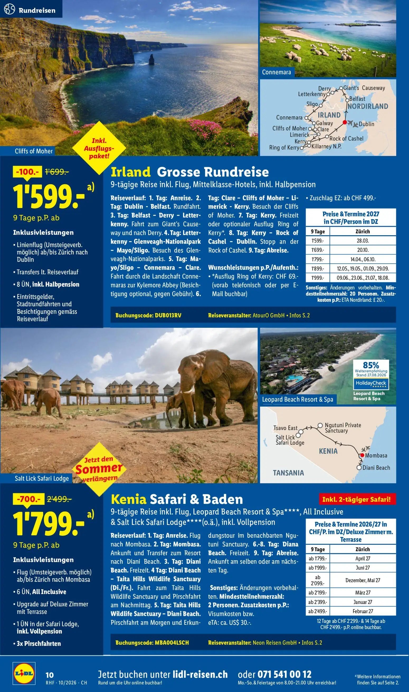 Lidl aktionen Reise-Highlights