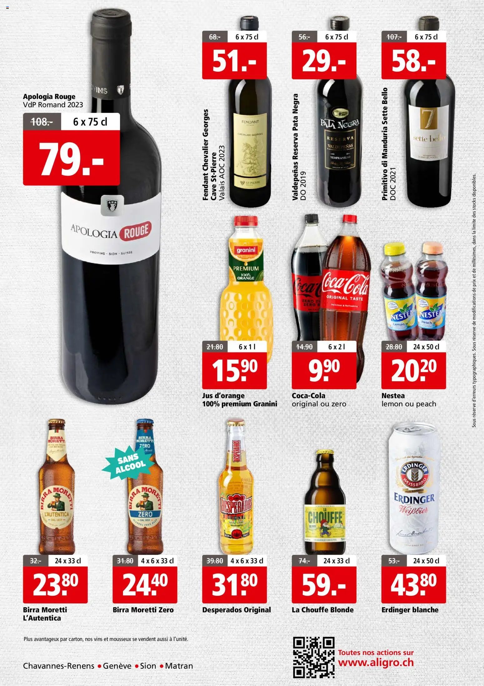 Aligro Aktionen Business Chavannes, Matran, Genève, Sion (2026-02-23 - 2026-02-28)