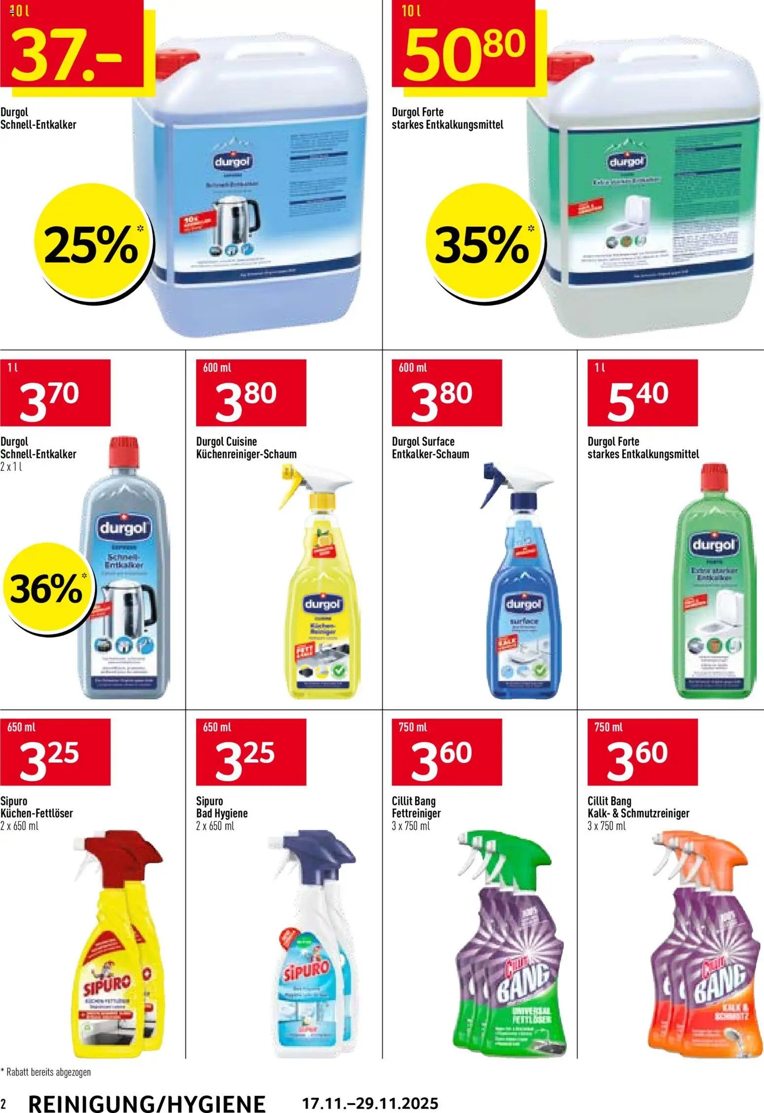 Prodega Aktionen Reinigung (2025-11-17 - 2025-11-29) | 2