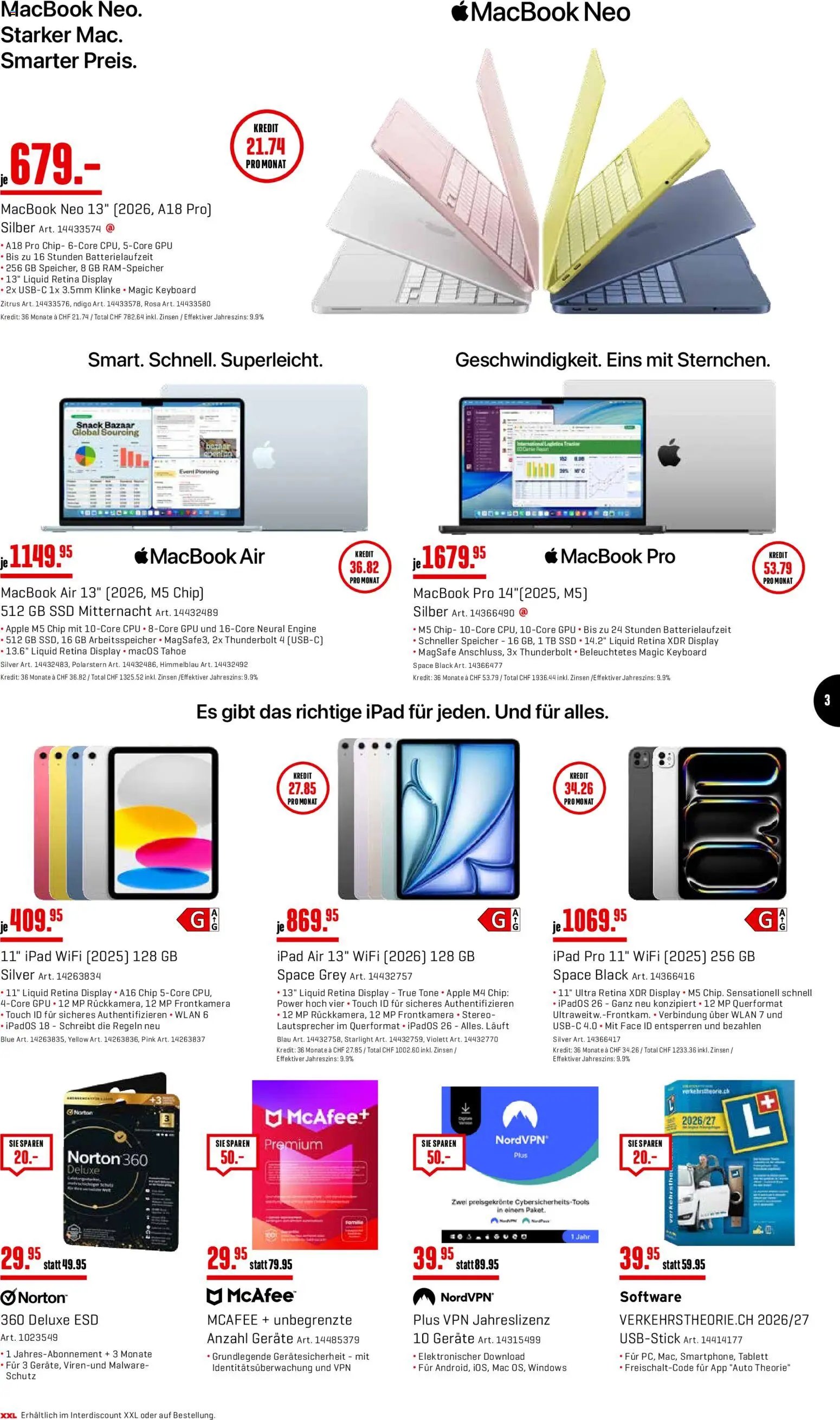 Interdiscount aktionen Back to school