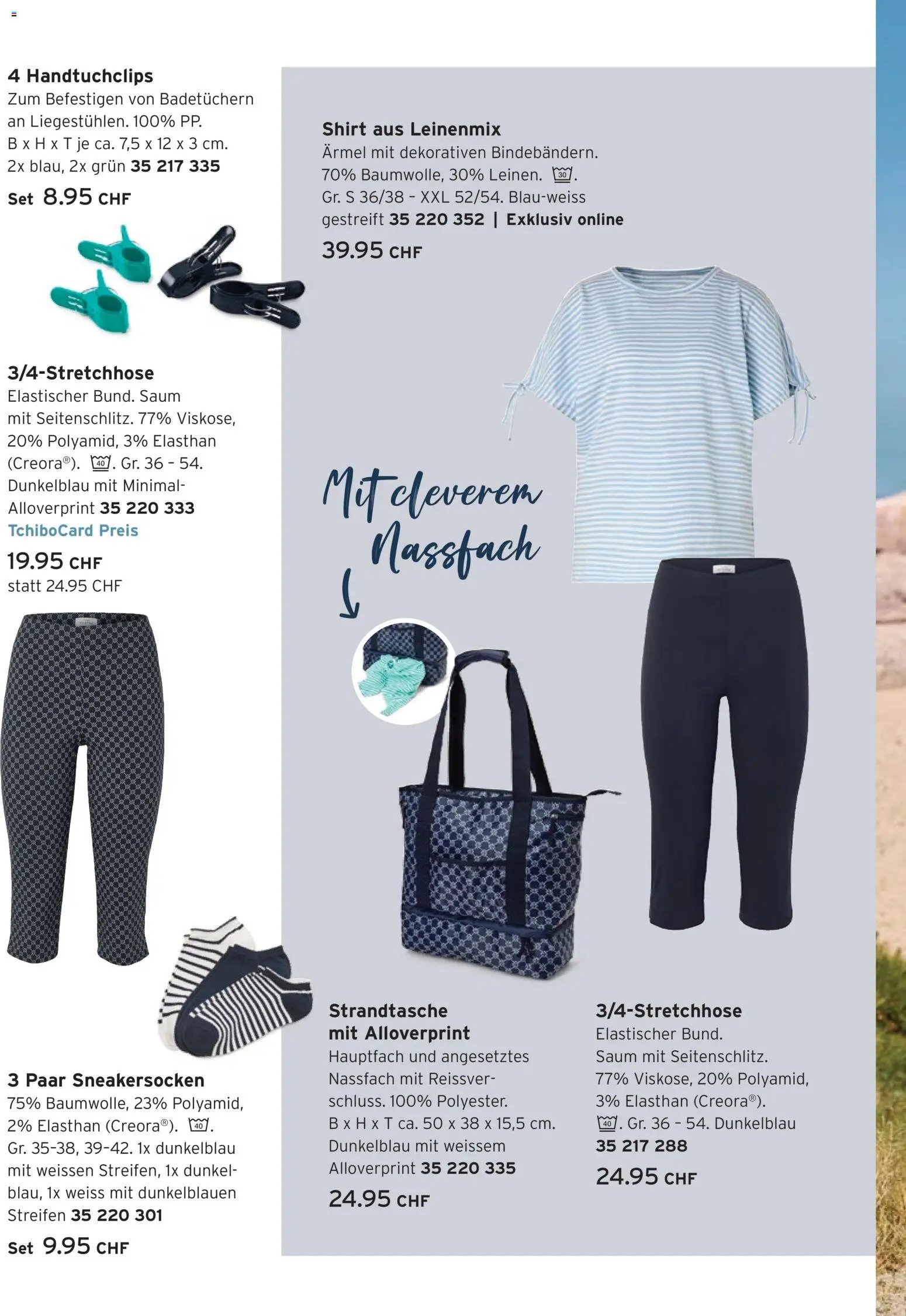 Tchibo aktionen Meeresluft & easy Looks
