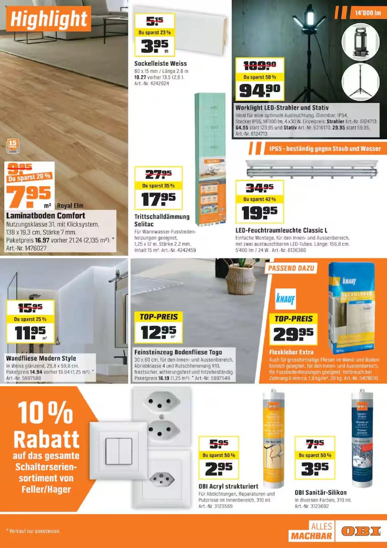 OBI Aktionen (2026-02-02 - 2026-02-14)