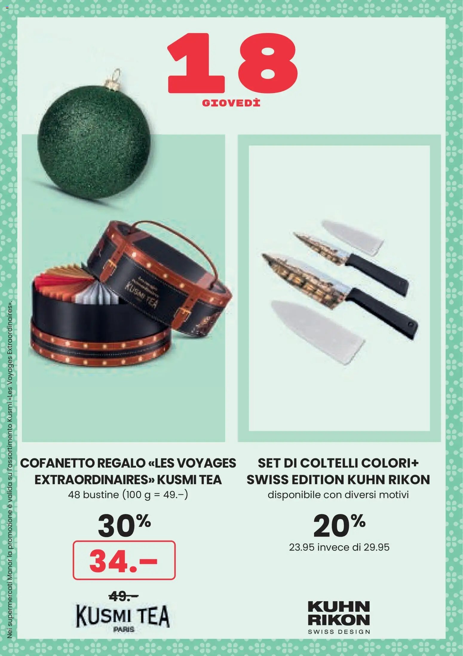 Manor Aktionen Calendario dell'Avvento (2025-12-01 - 2025-12-24) | 20