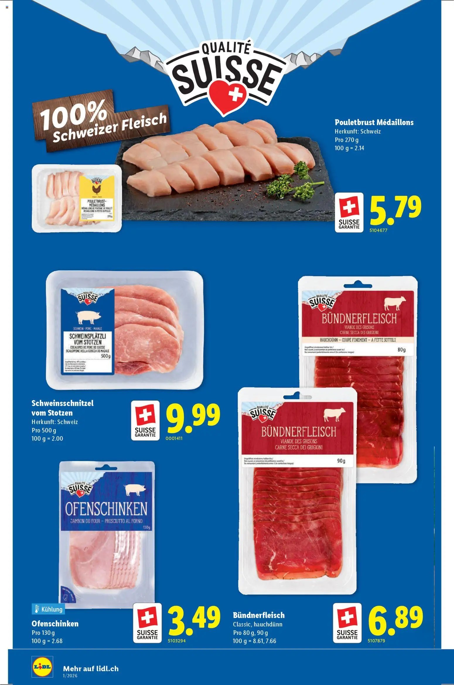 Lidl Aktionen Qualité Suisse (2025-12-31 - 2026-01-07) | 2