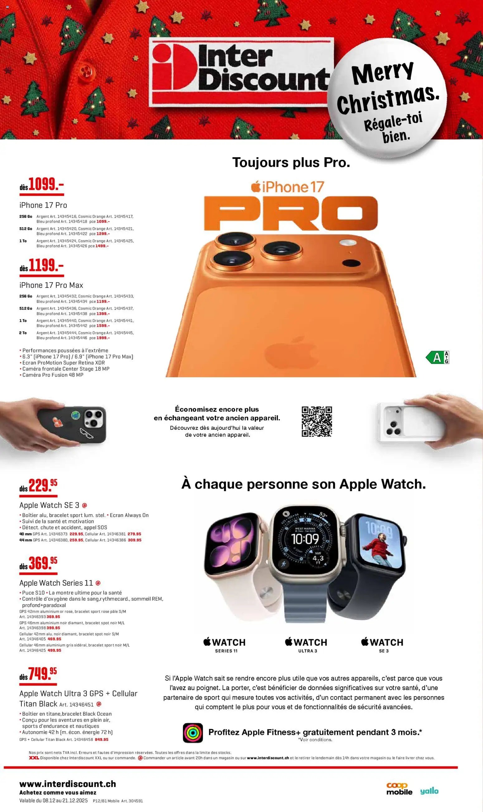 Interdiscount Aktionen Mobile FR (2025-12-08 - 2025-12-21)