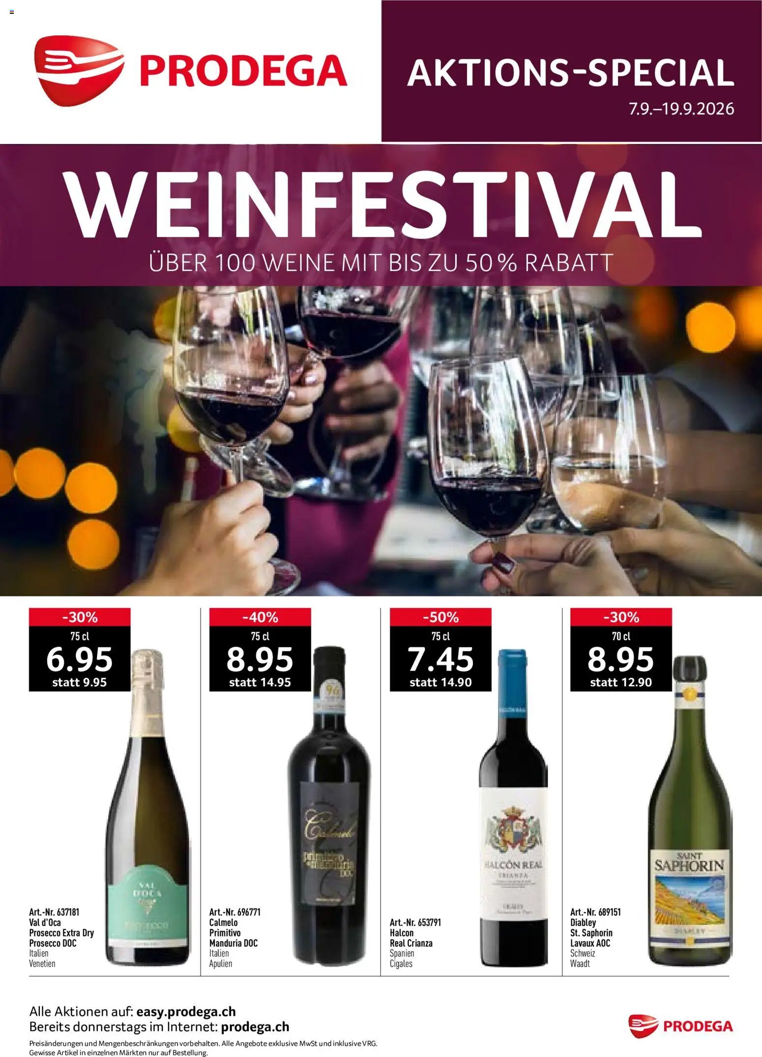 Prodega aktionen Weinfestival