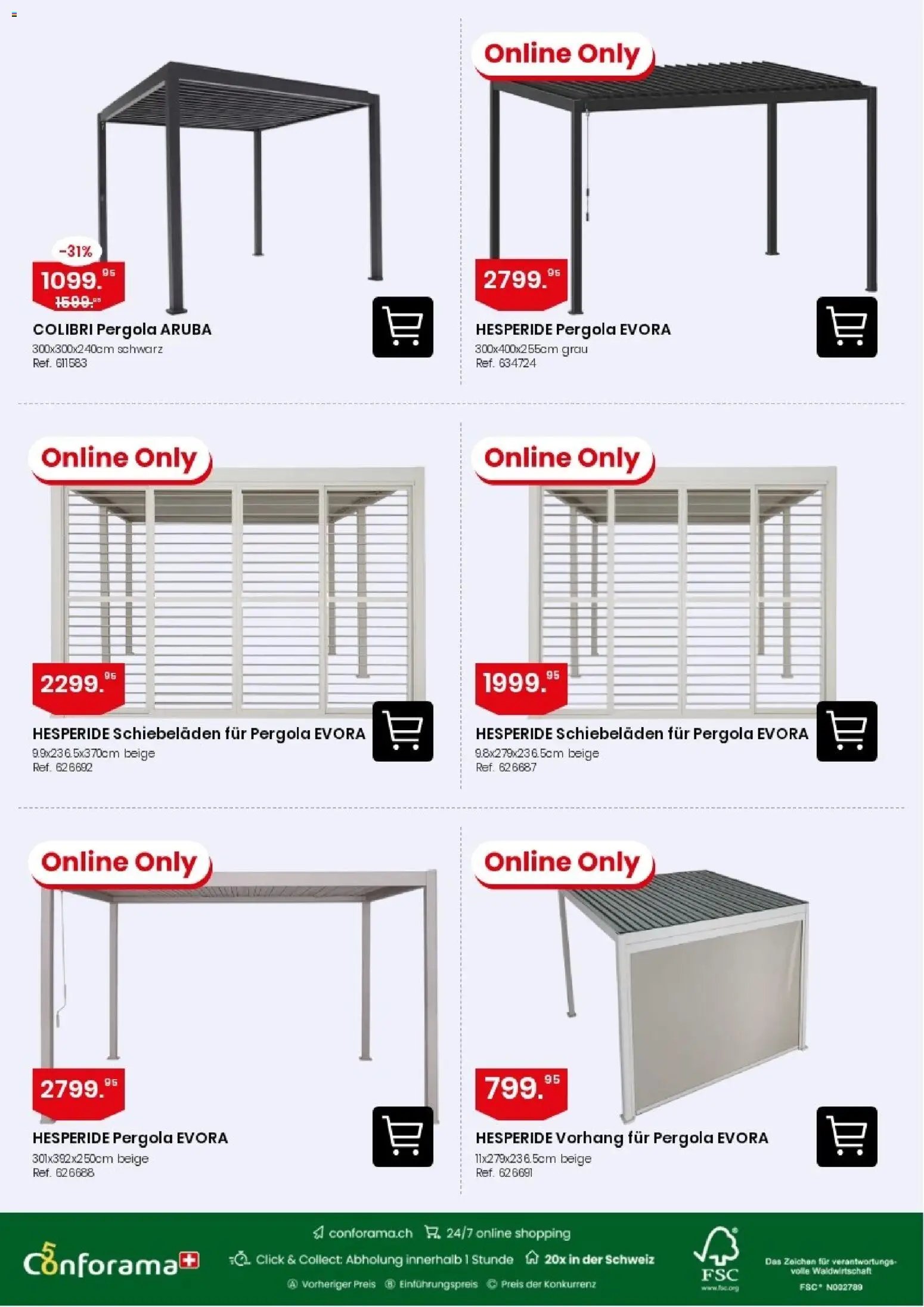 Conforama aktionen Sonnenschirme