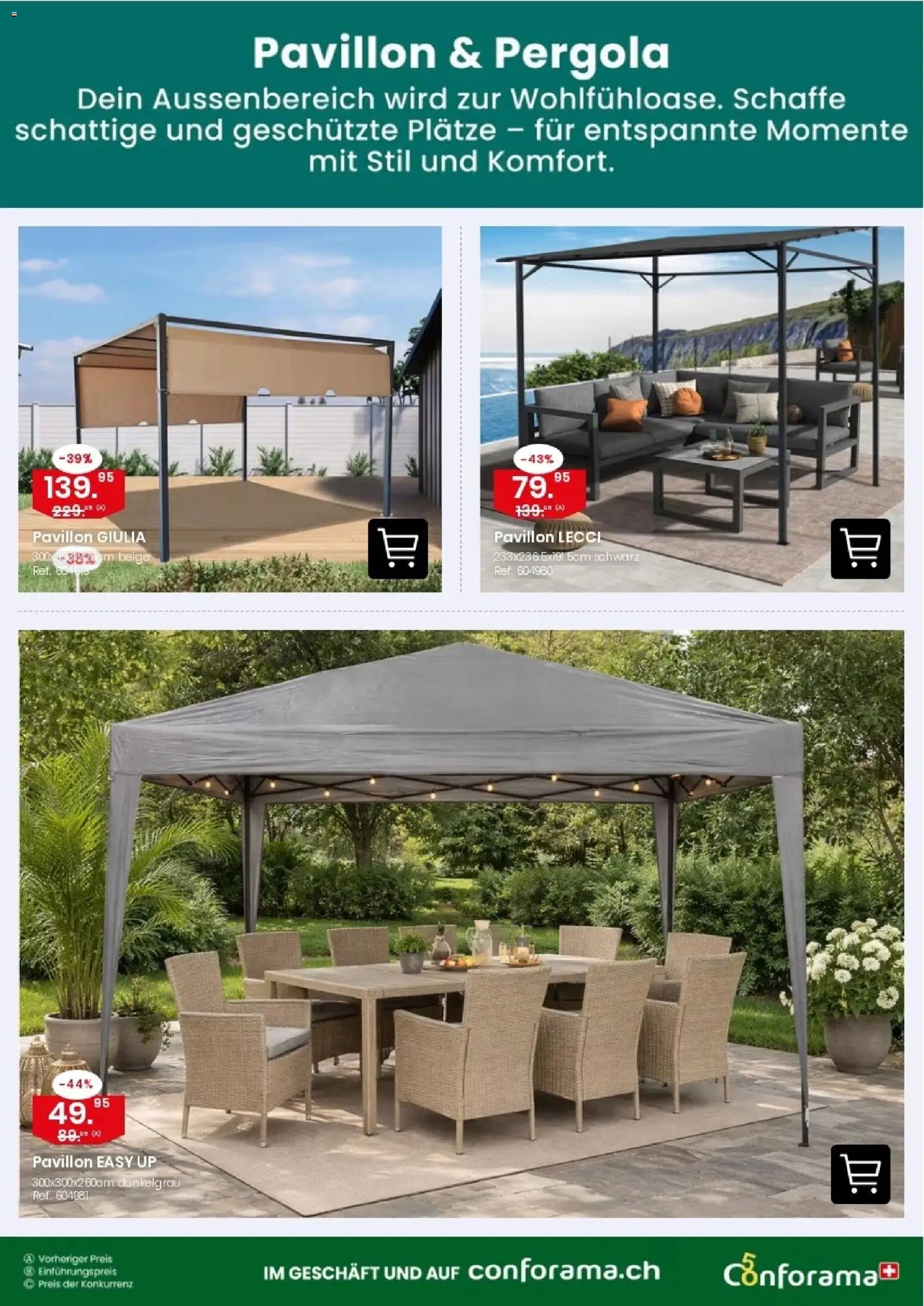 Conforama aktionen Sonnenschirme