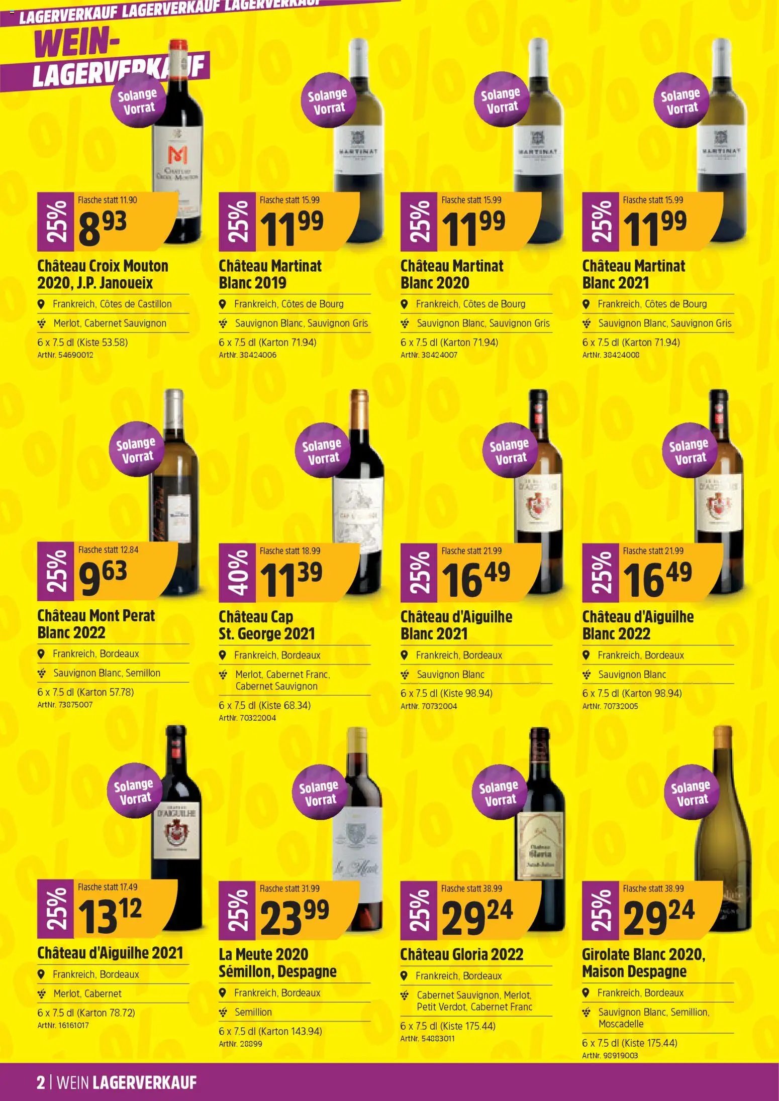 TopCC Aktionen Weinlagerverkauf (2026-01-05 - 2026-01-10) | 2