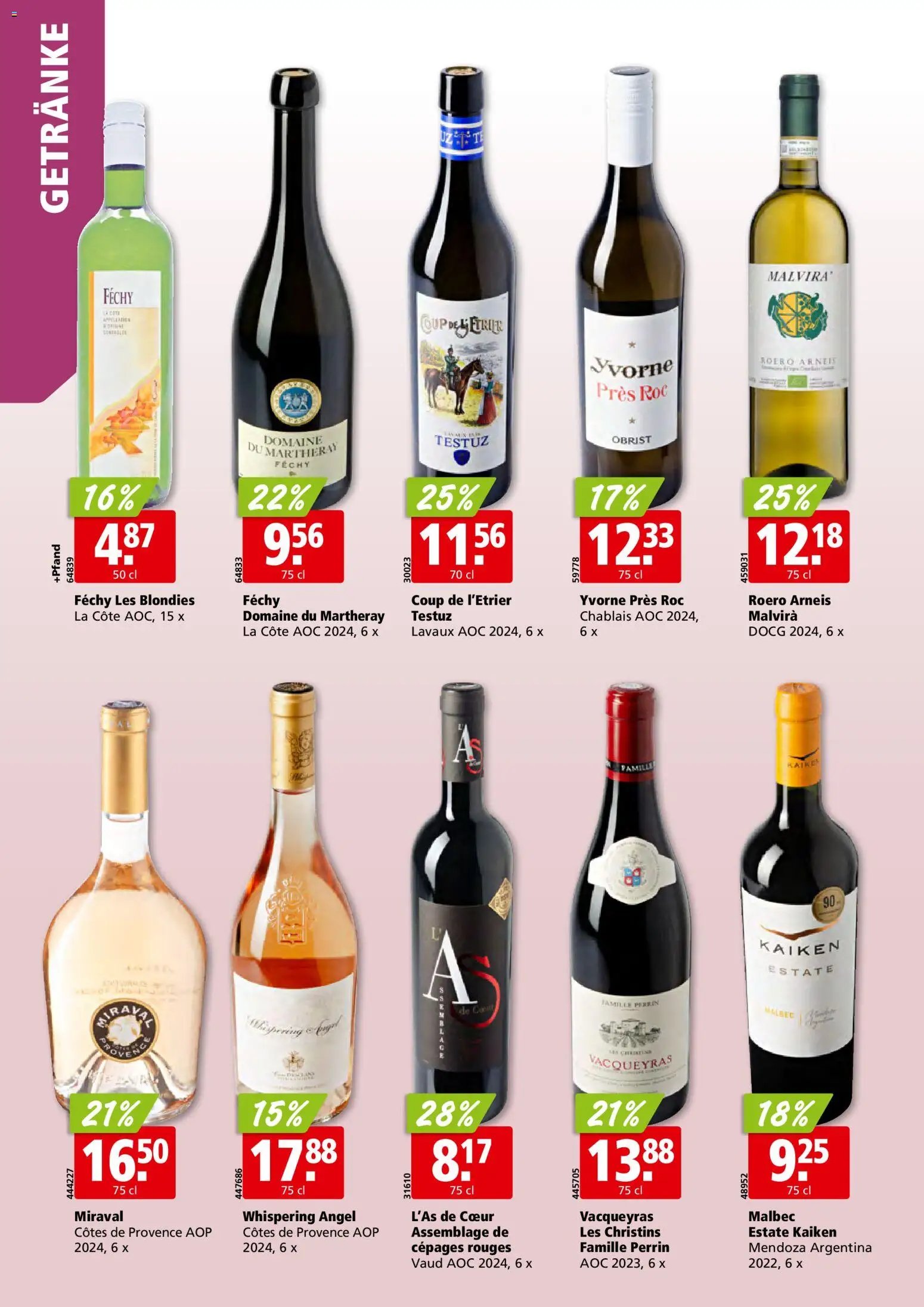 Aligro Aktionen Schlieren, Gossau SG, Frauenfeld, Rapperswil-Jona, Sargans, Bern, Brüttisellen, Pratteln, Emmen, Spreitenbach (2026-02-02 - 2026-02-07)