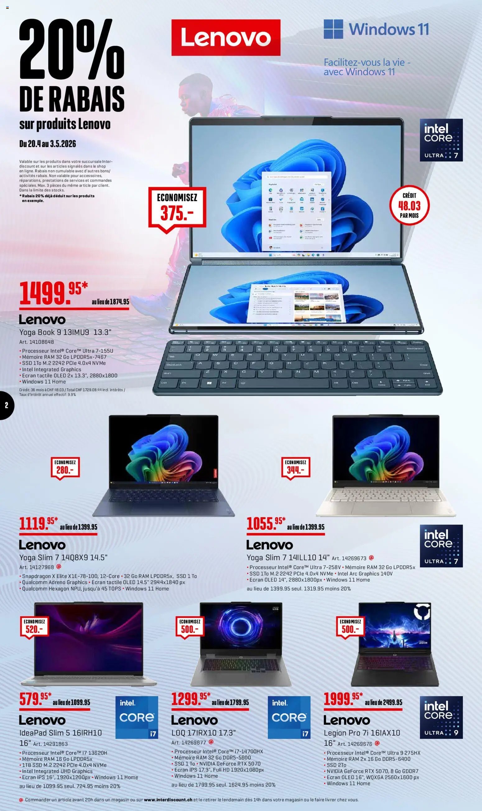 Interdiscount aktionen 20% de rabais FR (2026-04-27 - 2026-05-03)