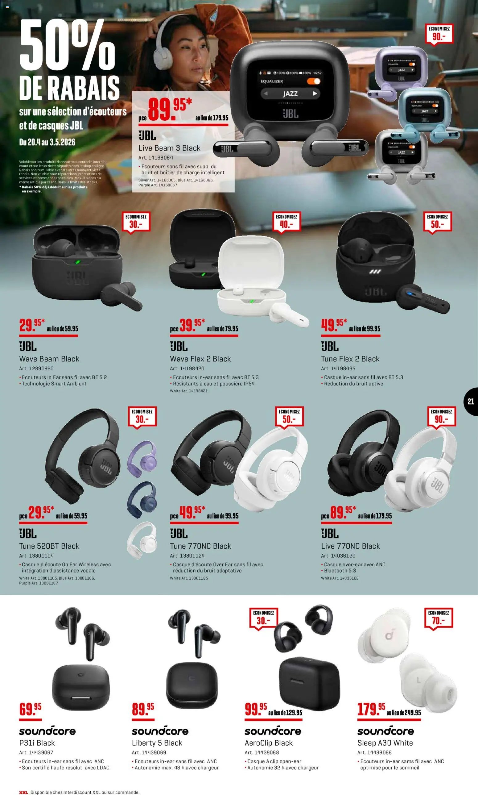 Interdiscount aktionen 20% de rabais FR (2026-04-27 - 2026-05-03)