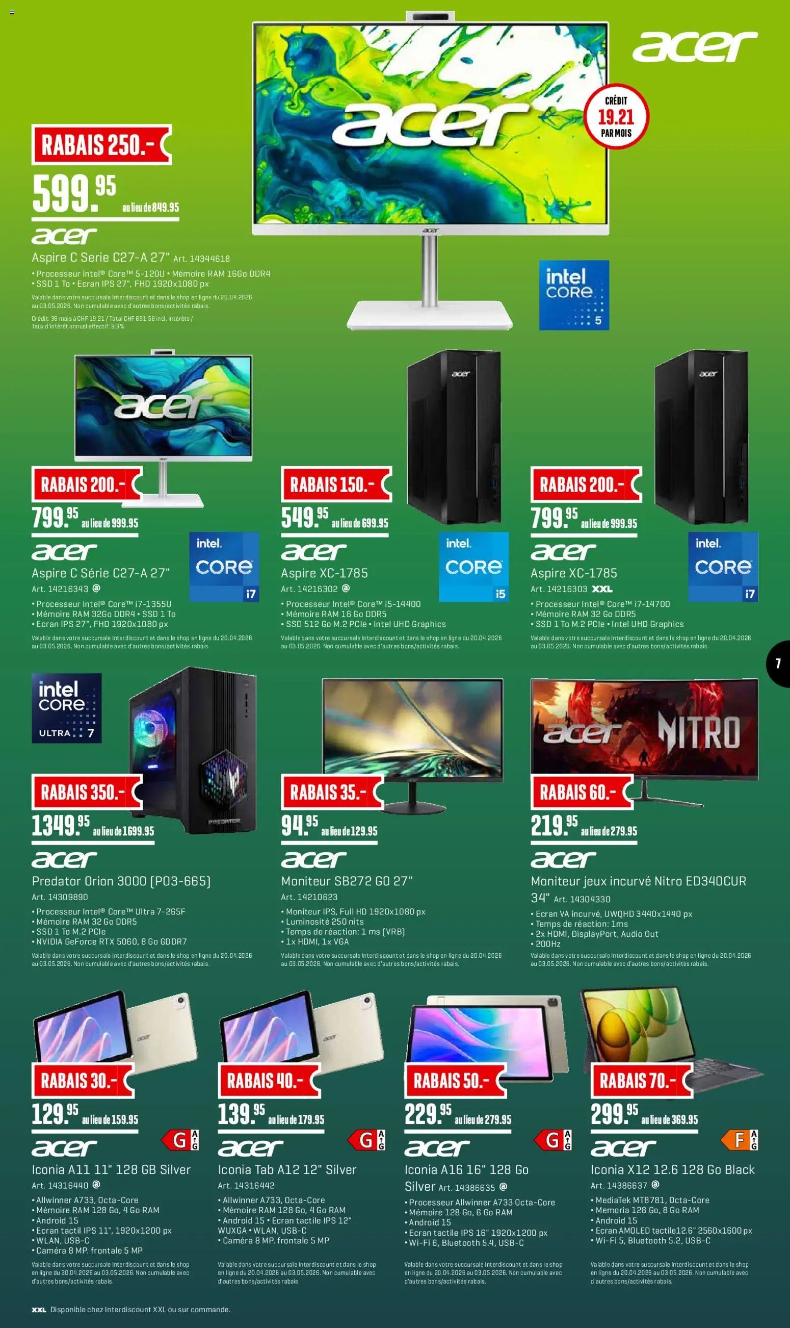 Interdiscount aktionen 20% de rabais FR (2026-04-27 - 2026-05-03)