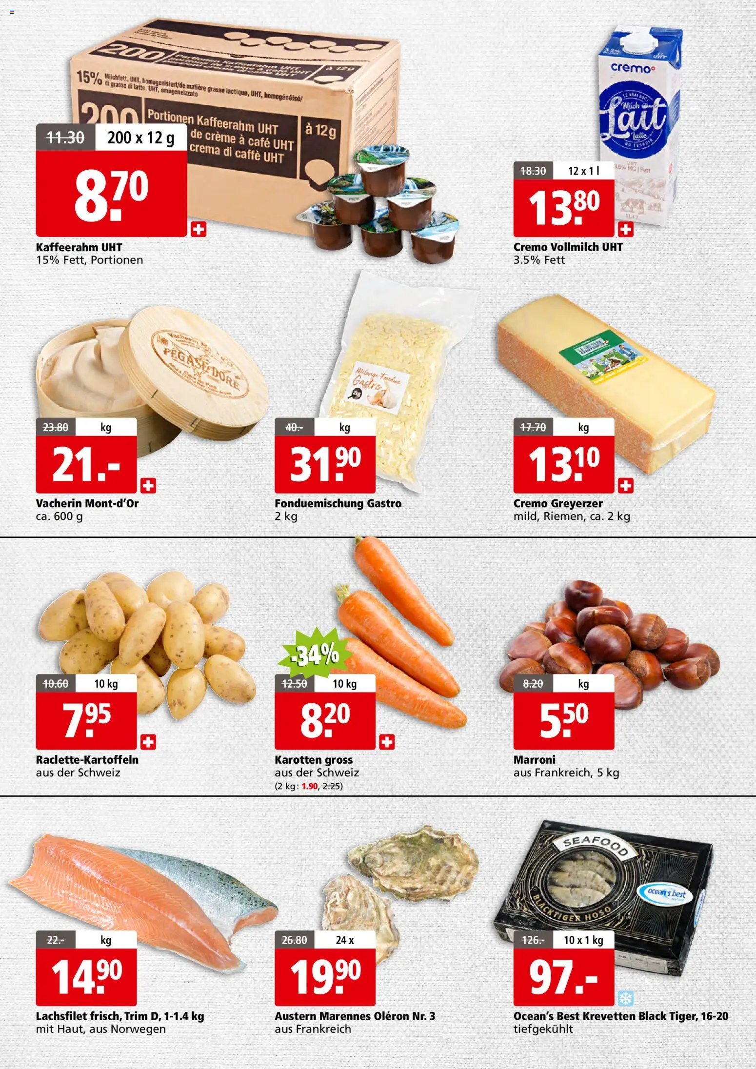 Aligro Aktionen Businesskunden - Chavannes, Matran, Genf, Sitten (2025-10-27 - 2025-11-01) | 2