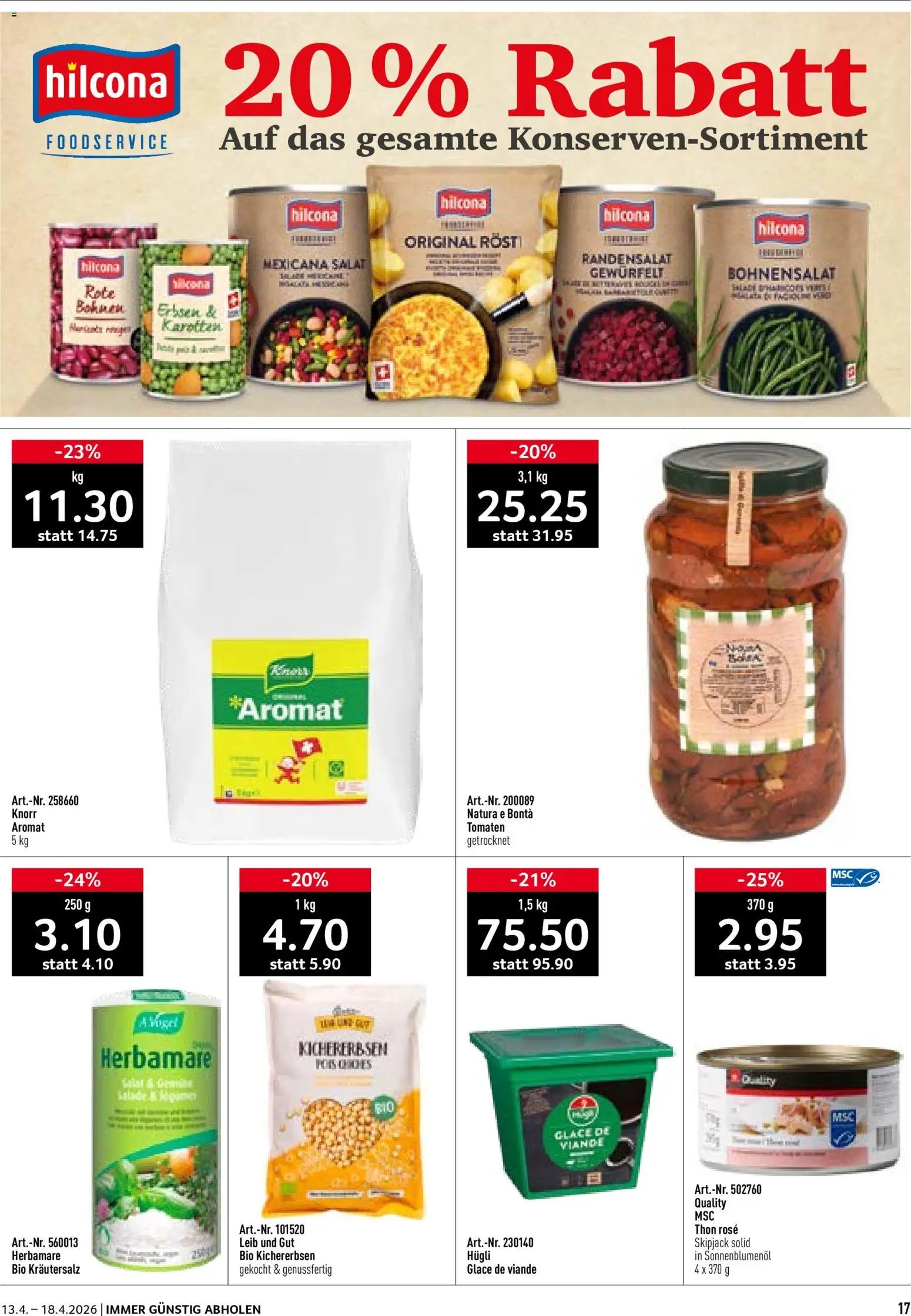 Prodega aktionen (2026-04-13 - 2026-04-18)