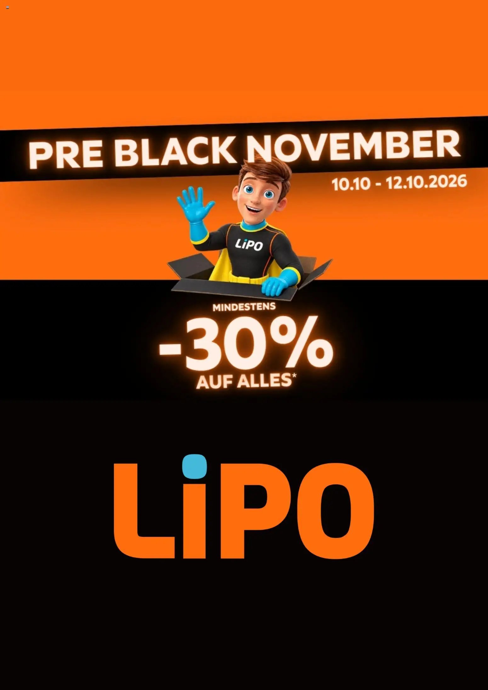 Lipo aktionen Pre Black November