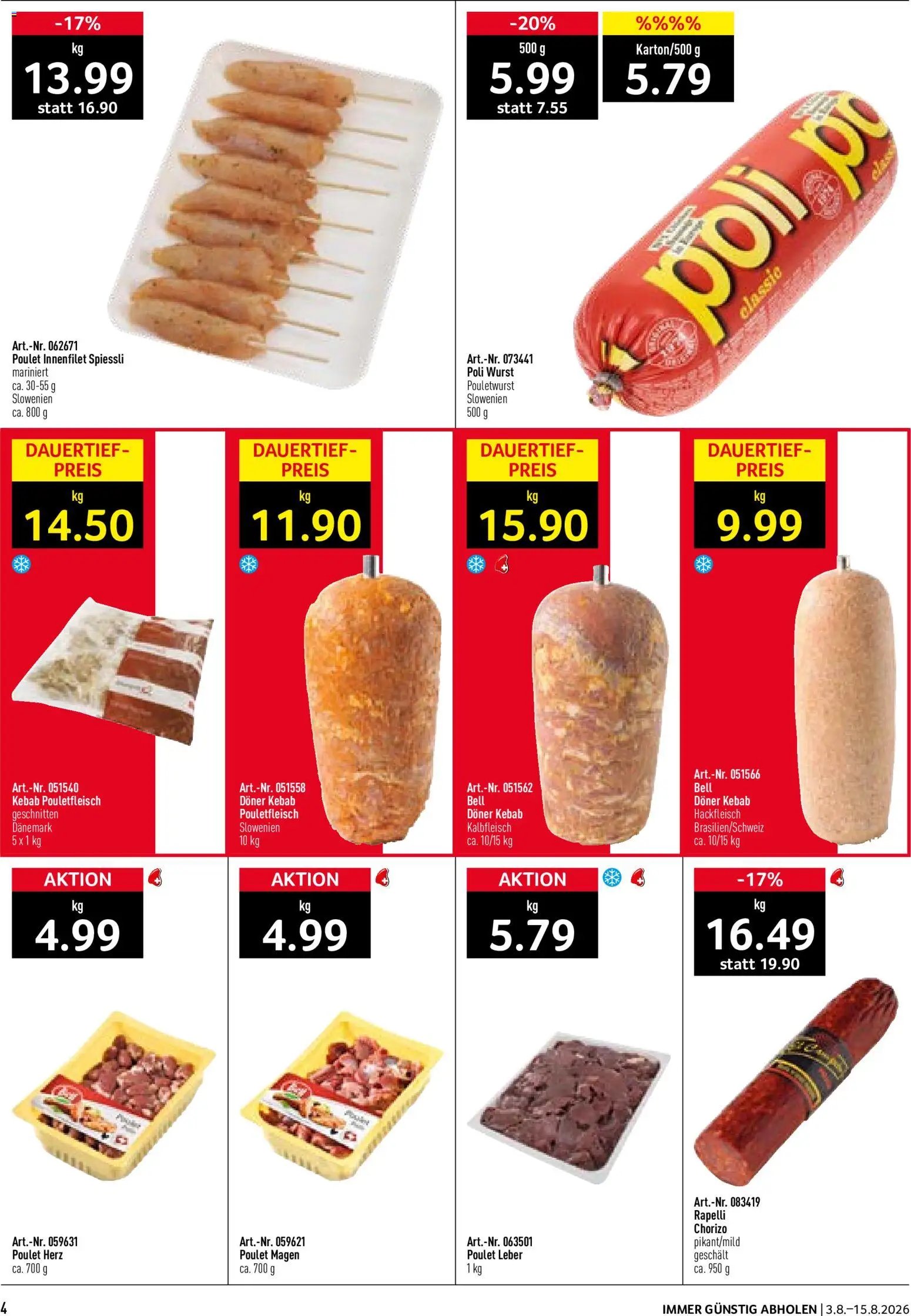 Prodega aktionen Sonne des Südens