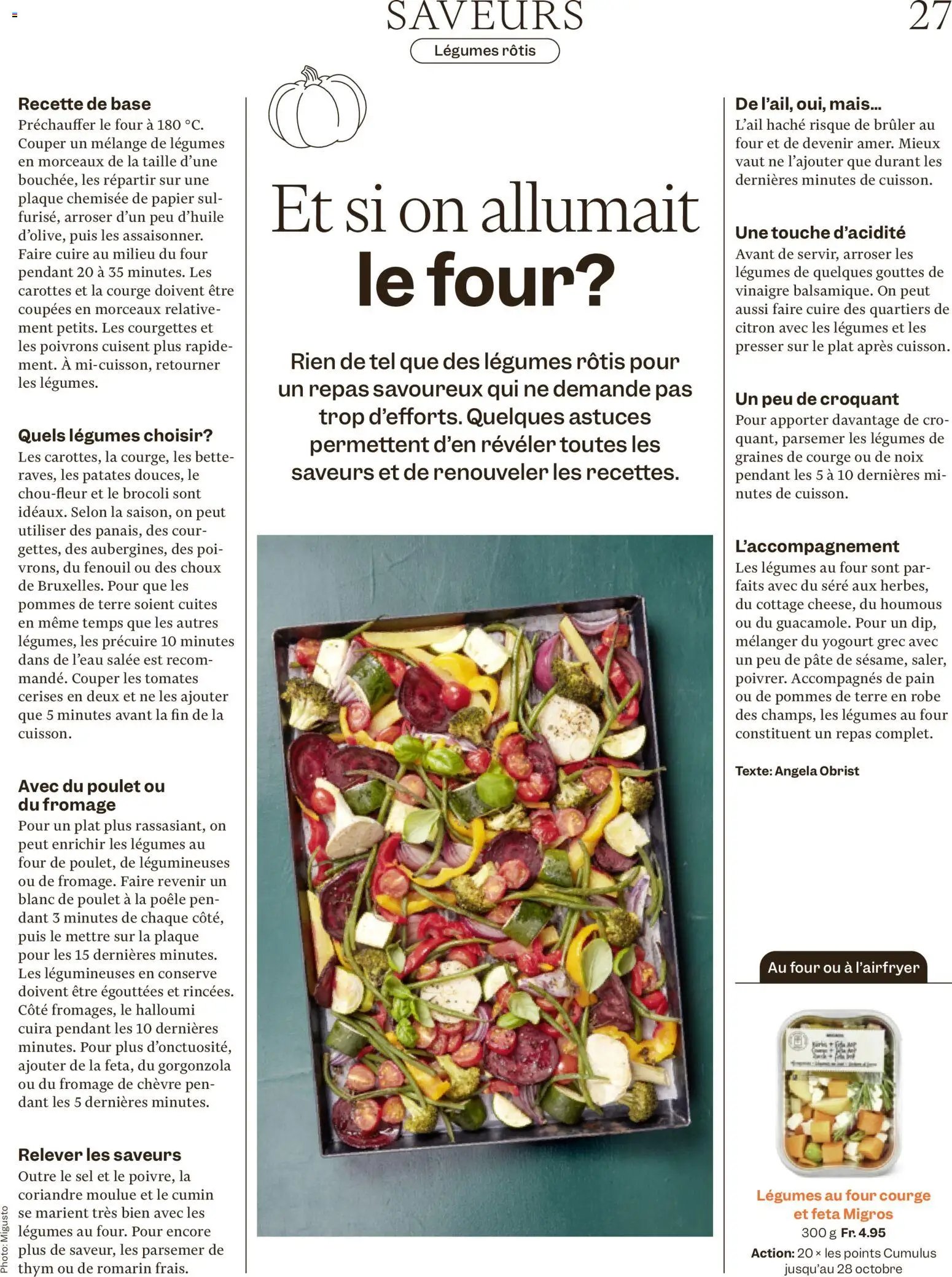 Migros aktionen Magazine FR