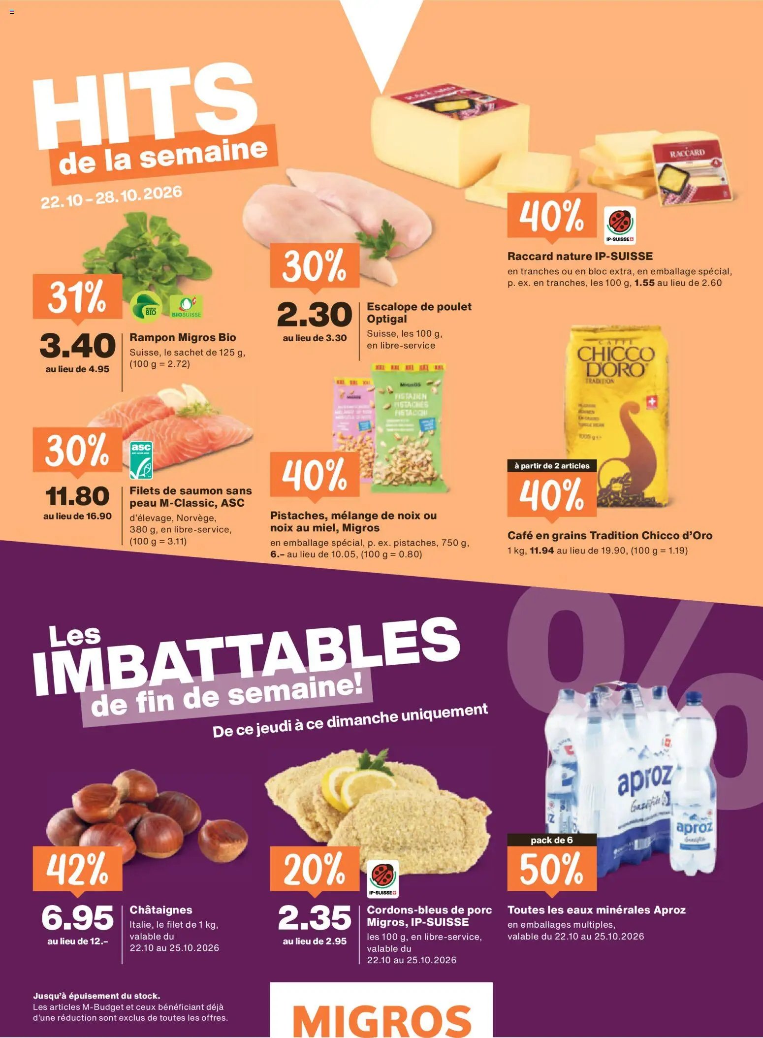 Migros aktionen Magazine FR