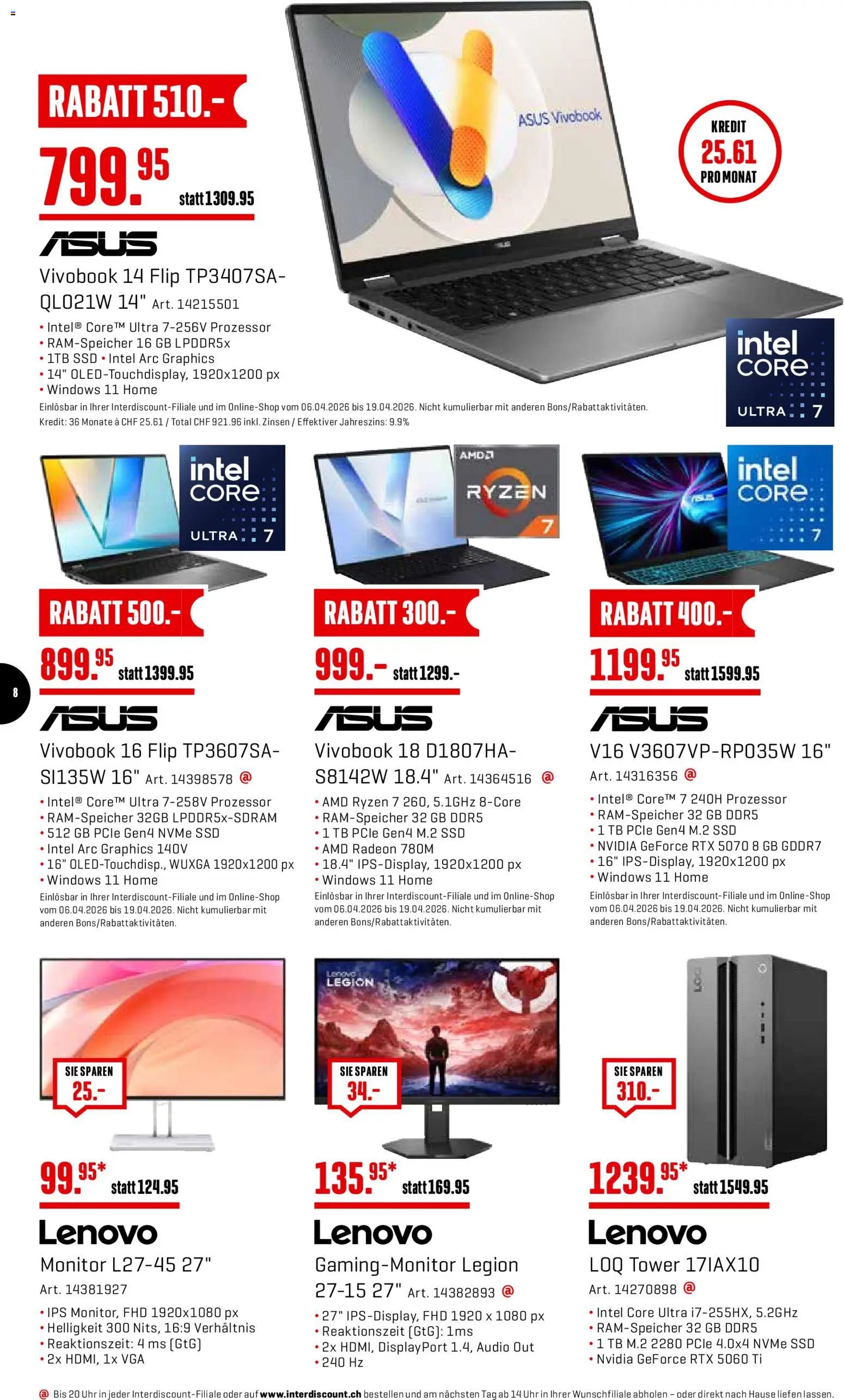 Interdiscount aktionen (2026-04-06 - 2026-04-19) | 8