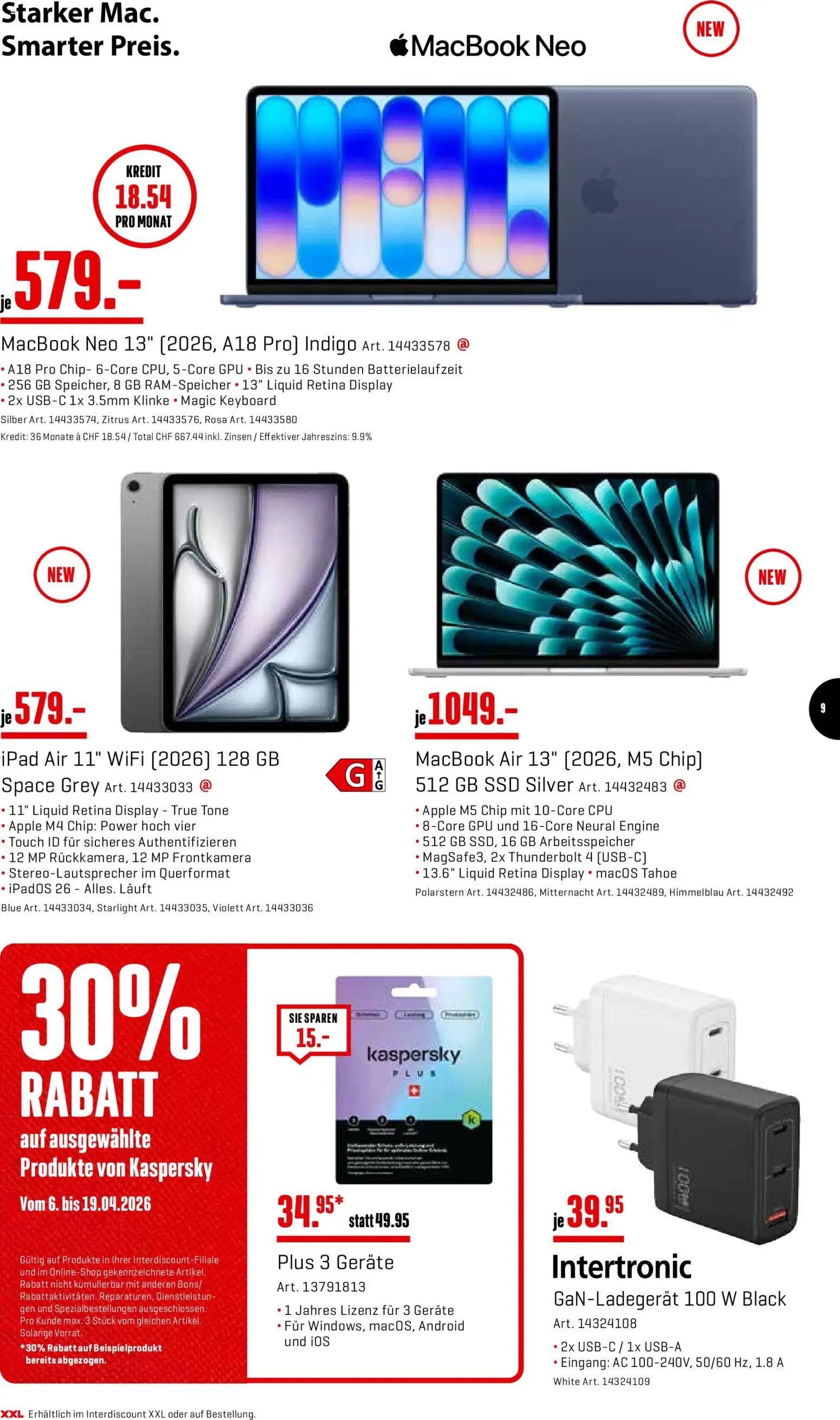 Interdiscount aktionen (2026-04-06 - 2026-04-19) | 9
