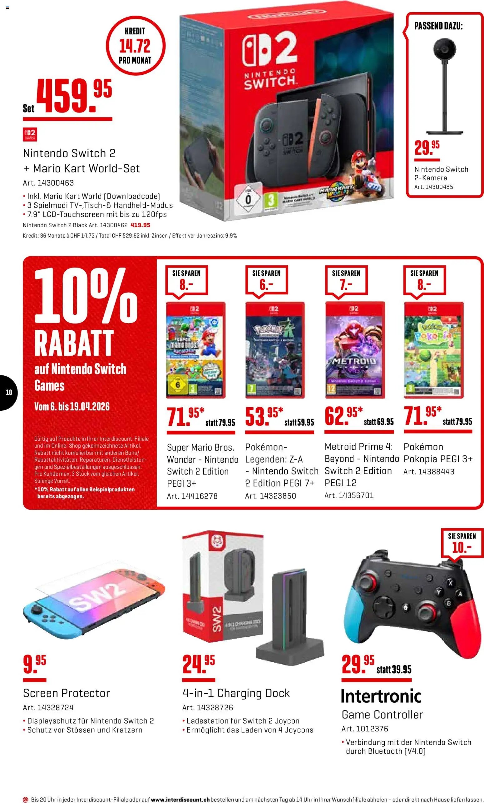 Interdiscount aktionen (2026-04-06 - 2026-04-19) | 10