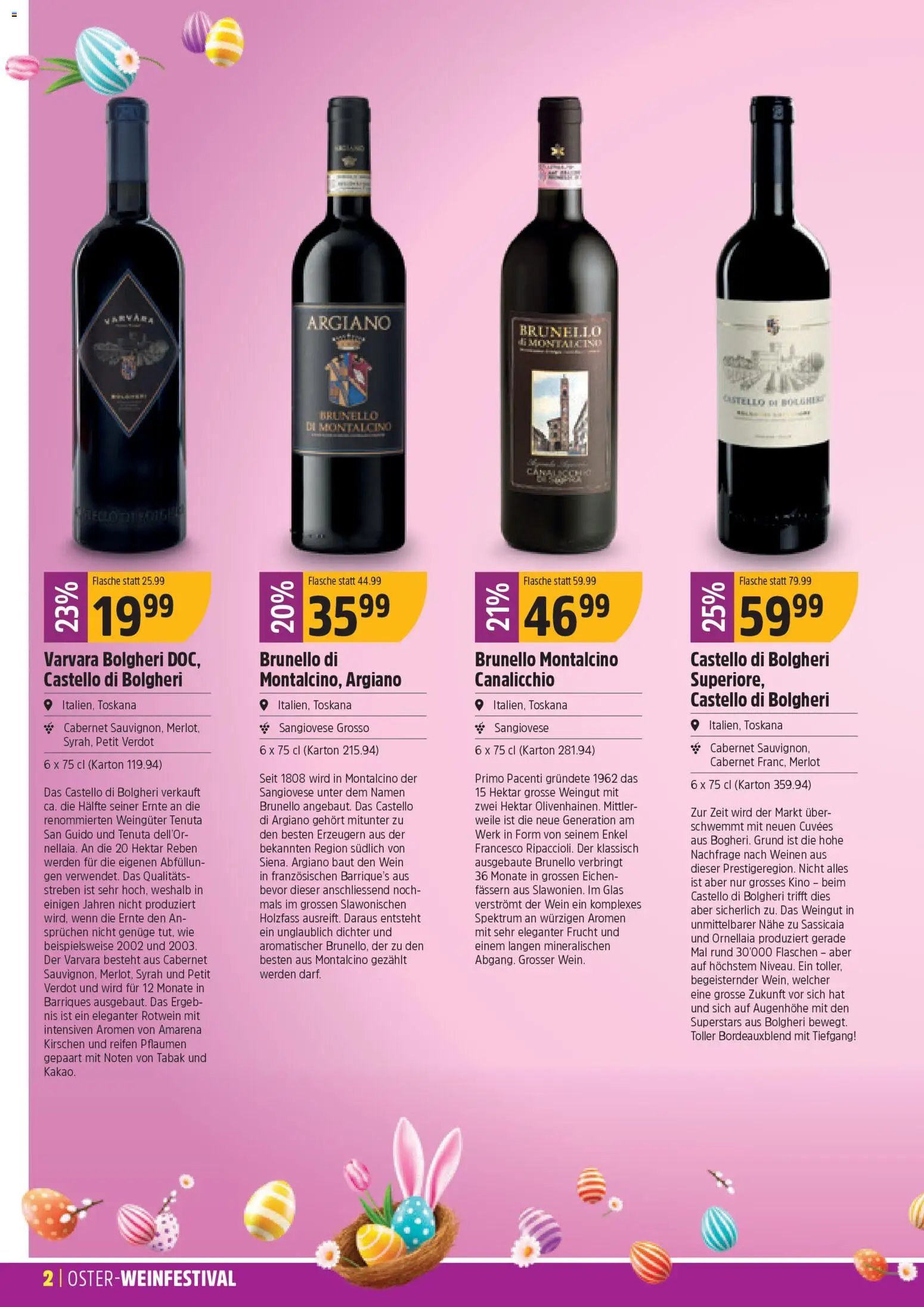 TopCC aktionen Oster-Weinfestival (2026-03-09 - 2026-04-04)