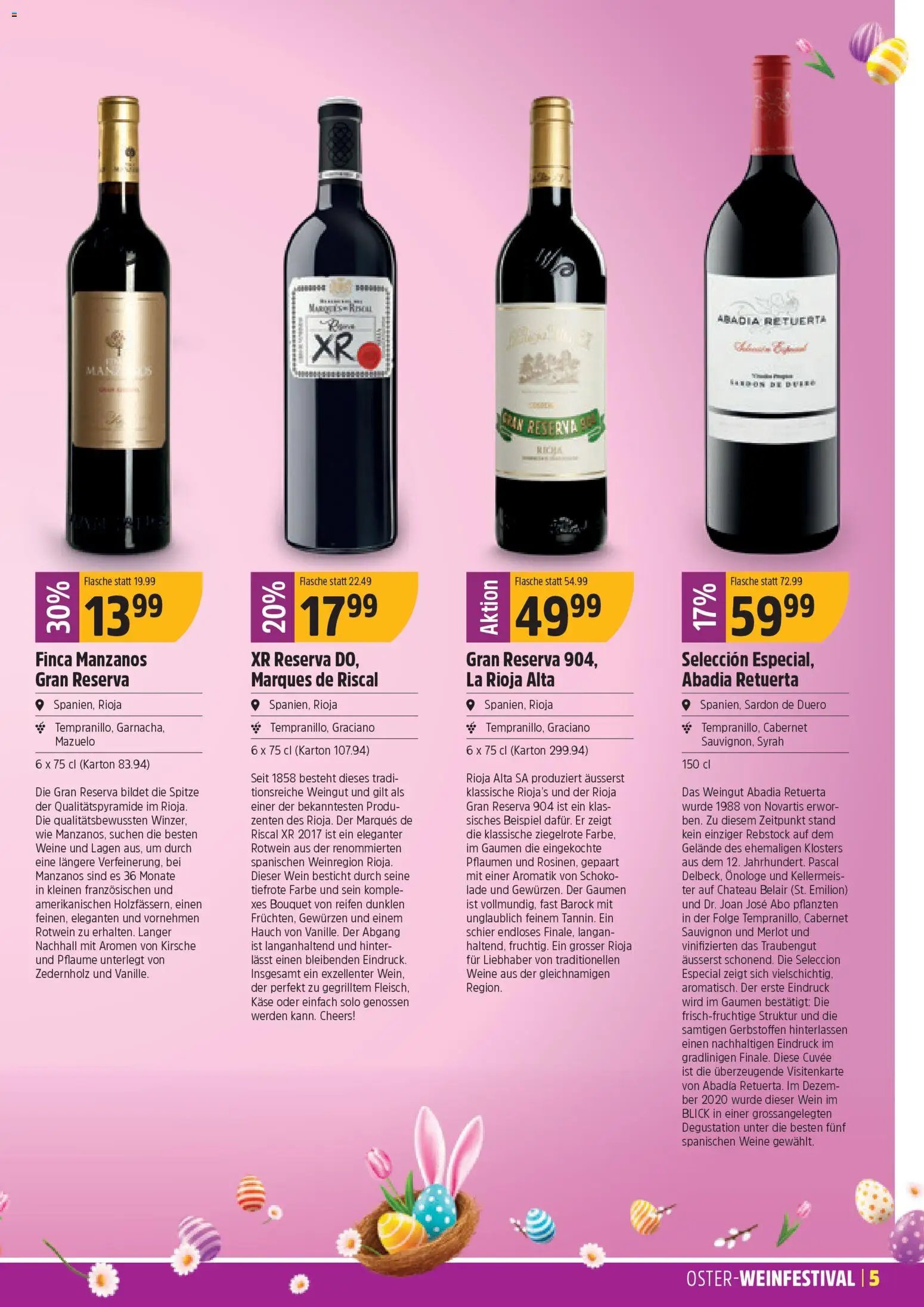 TopCC aktionen Oster-Weinfestival (2026-03-09 - 2026-04-04)