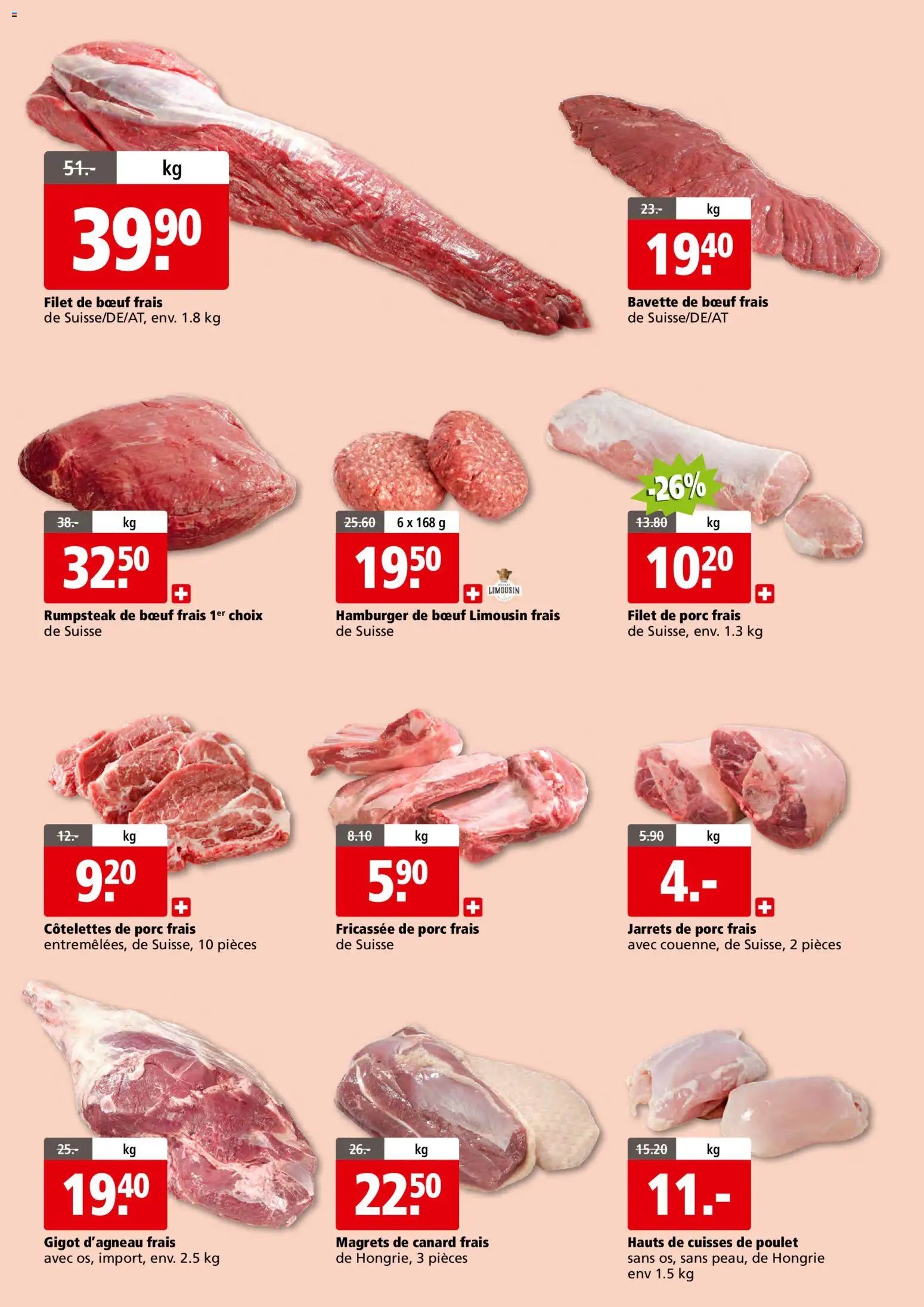 Aligro Aktionen 2000 Chavannes, Matran, Genf, Sitten (2026-11-26 - 2026-11-30)