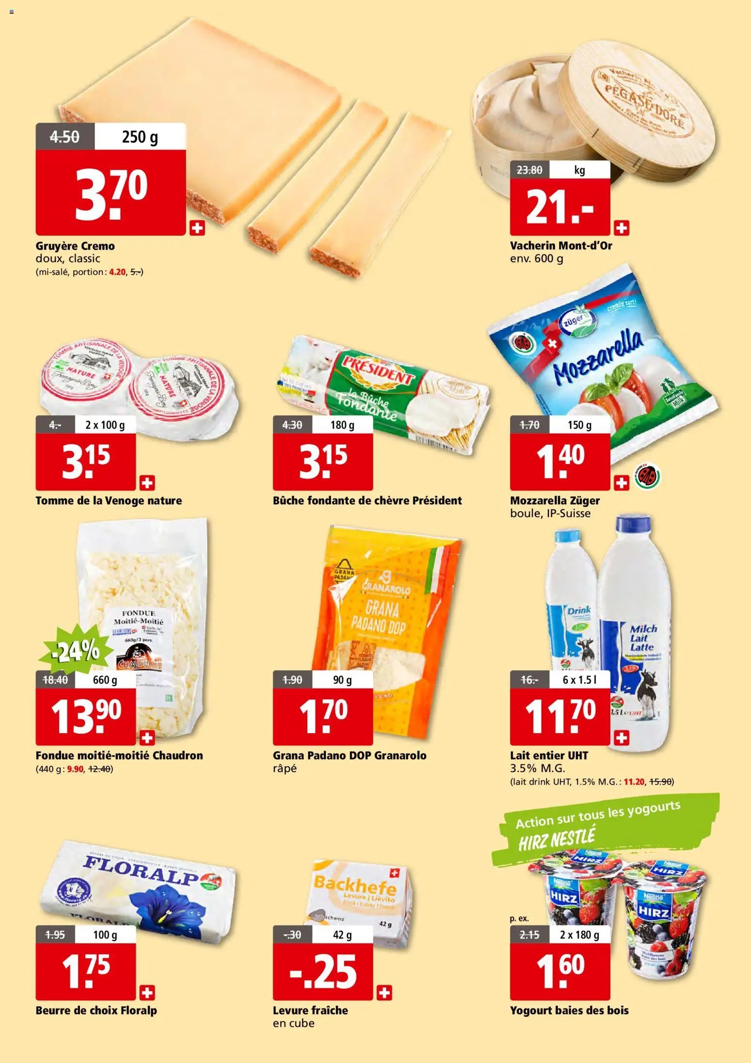 Aligro Aktionen 2000 Chavannes, Matran, Genf, Sitten (2026-11-26 - 2026-11-30)