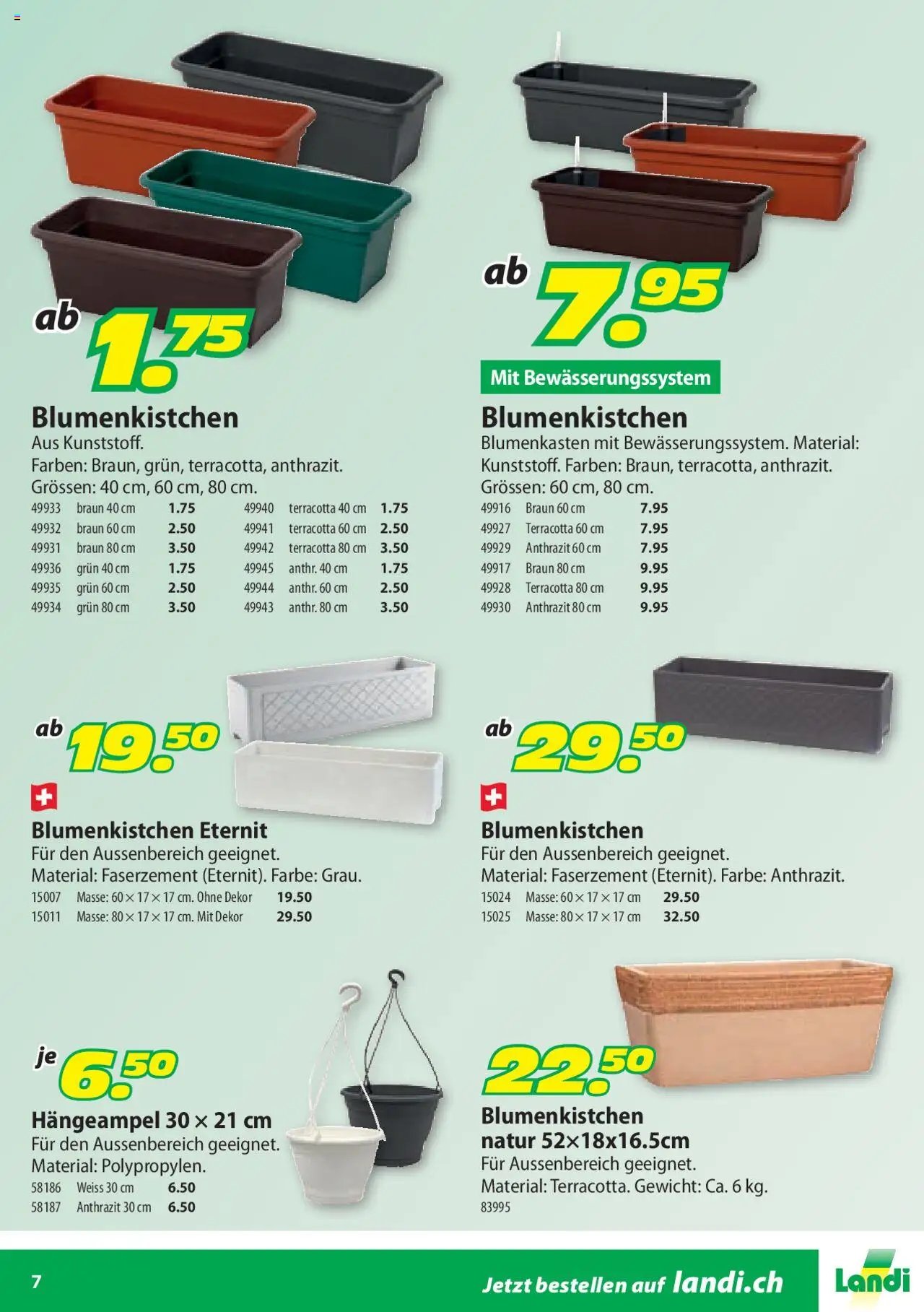 Landi Aktionen Geranien (2025-03-17 - 2025-12-31) | 7