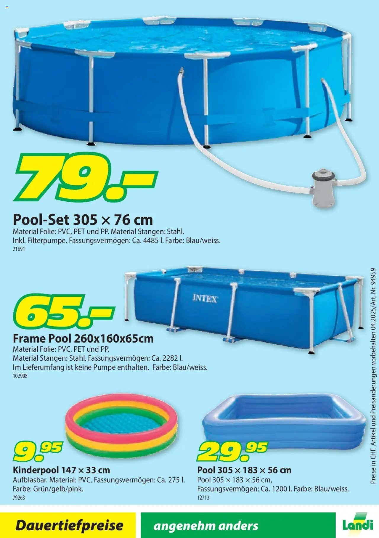 Landi Aktionen Freizeit (2025-01-23 - 2025-12-31) | 12