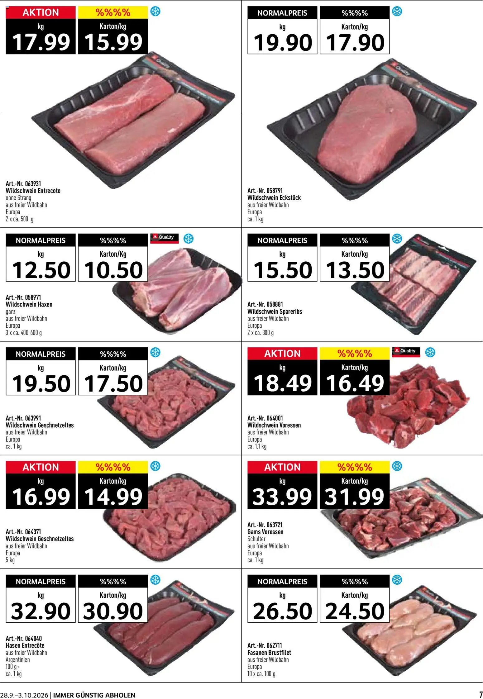 Prodega aktionen Wild
