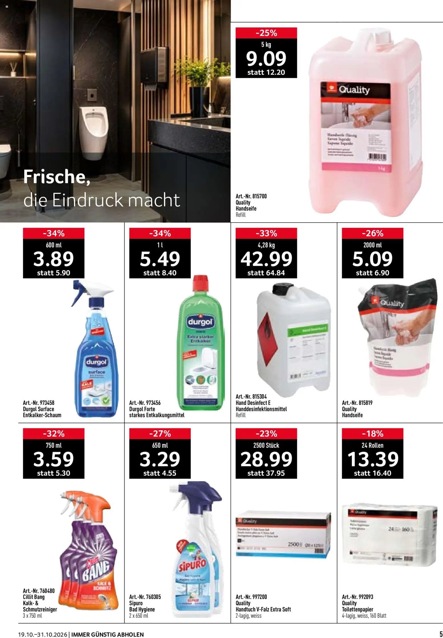 Prodega aktionen Reinigung